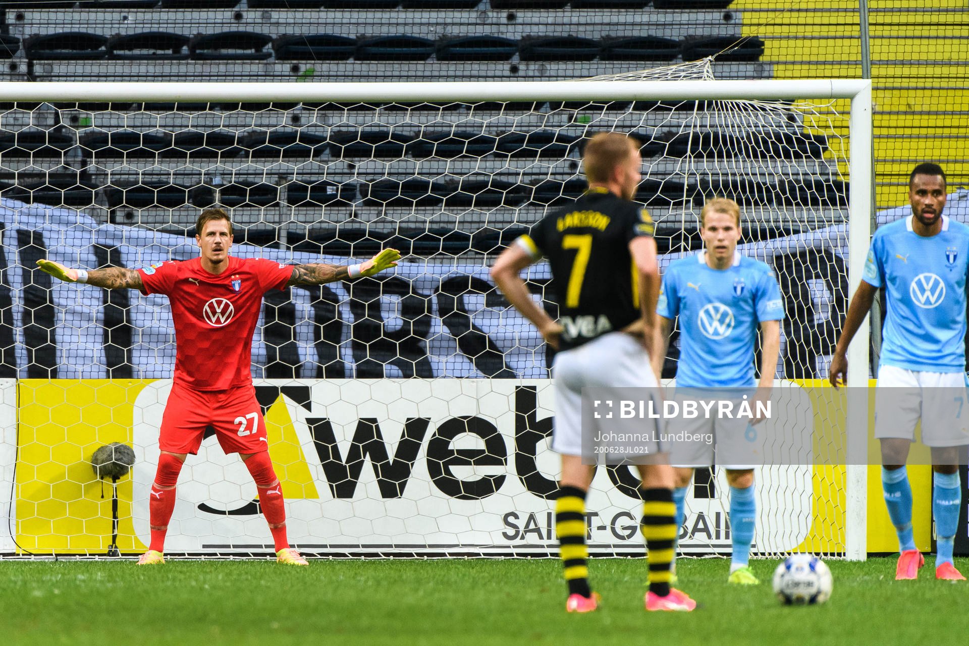Malmö FFs målvakt Johan Dahlin