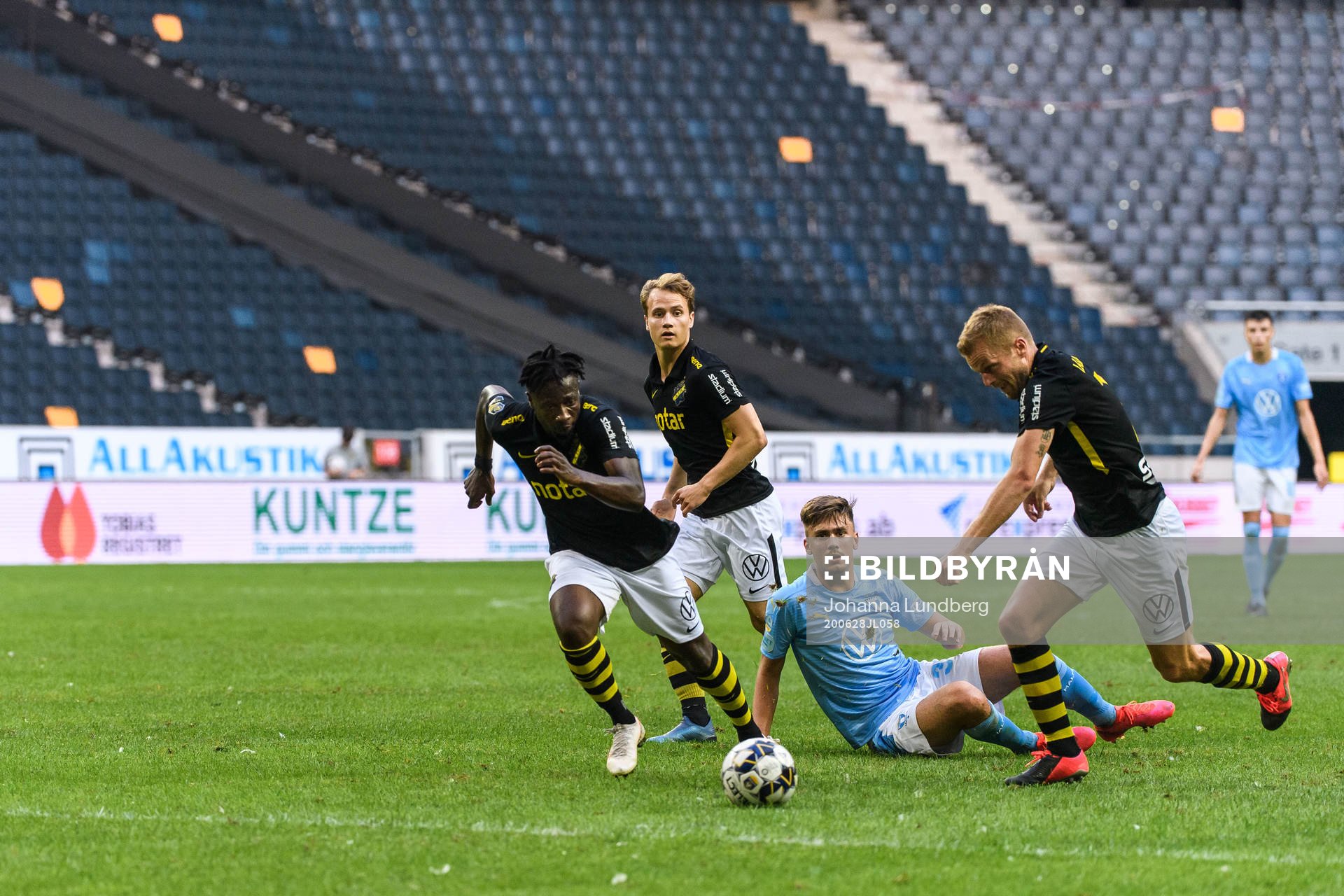 s Ebenezer Ofori, Tom Strannegård och Sebastian Larsson
