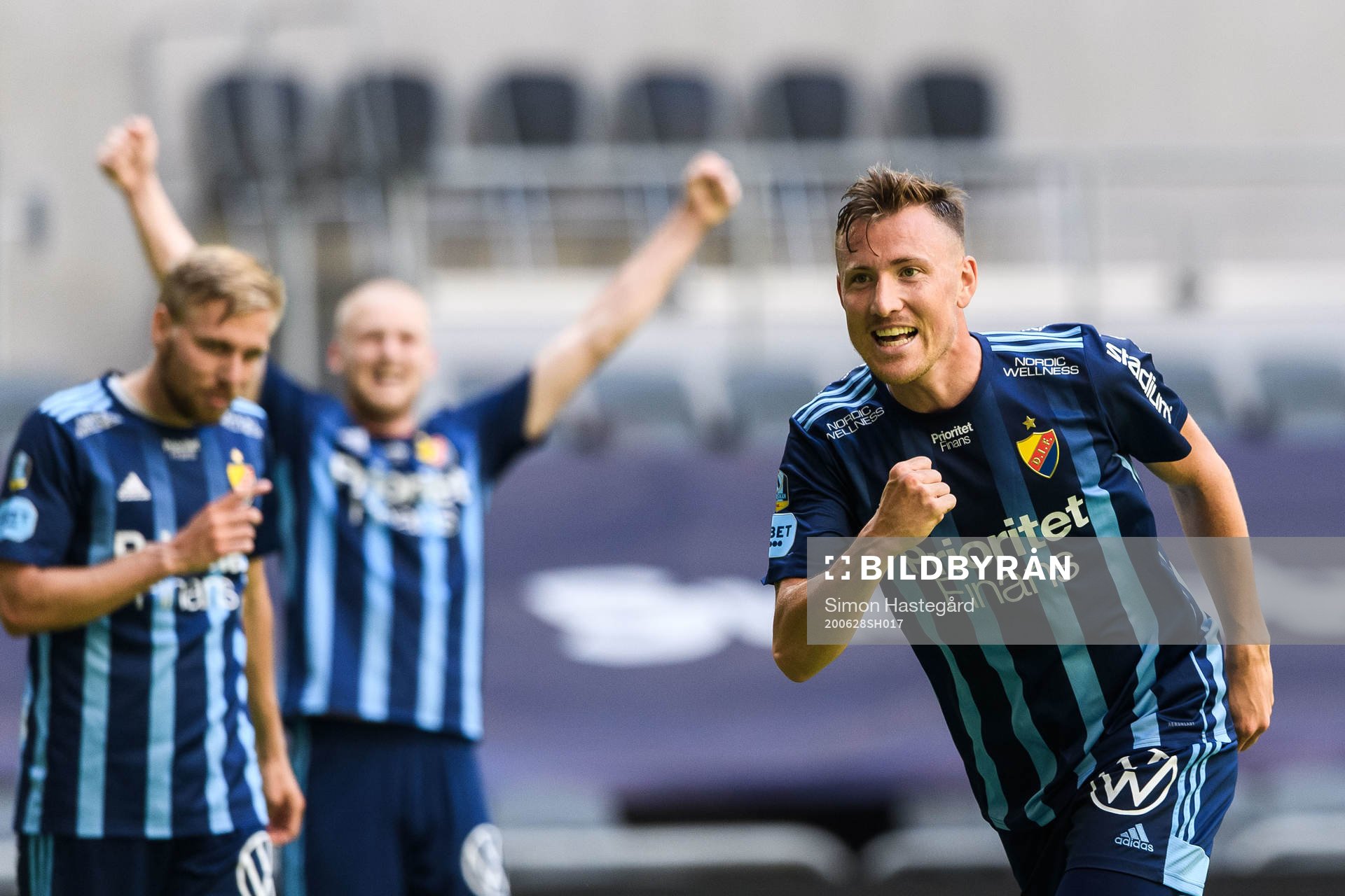Djurgårdens Fredrik Ulvestad jublar