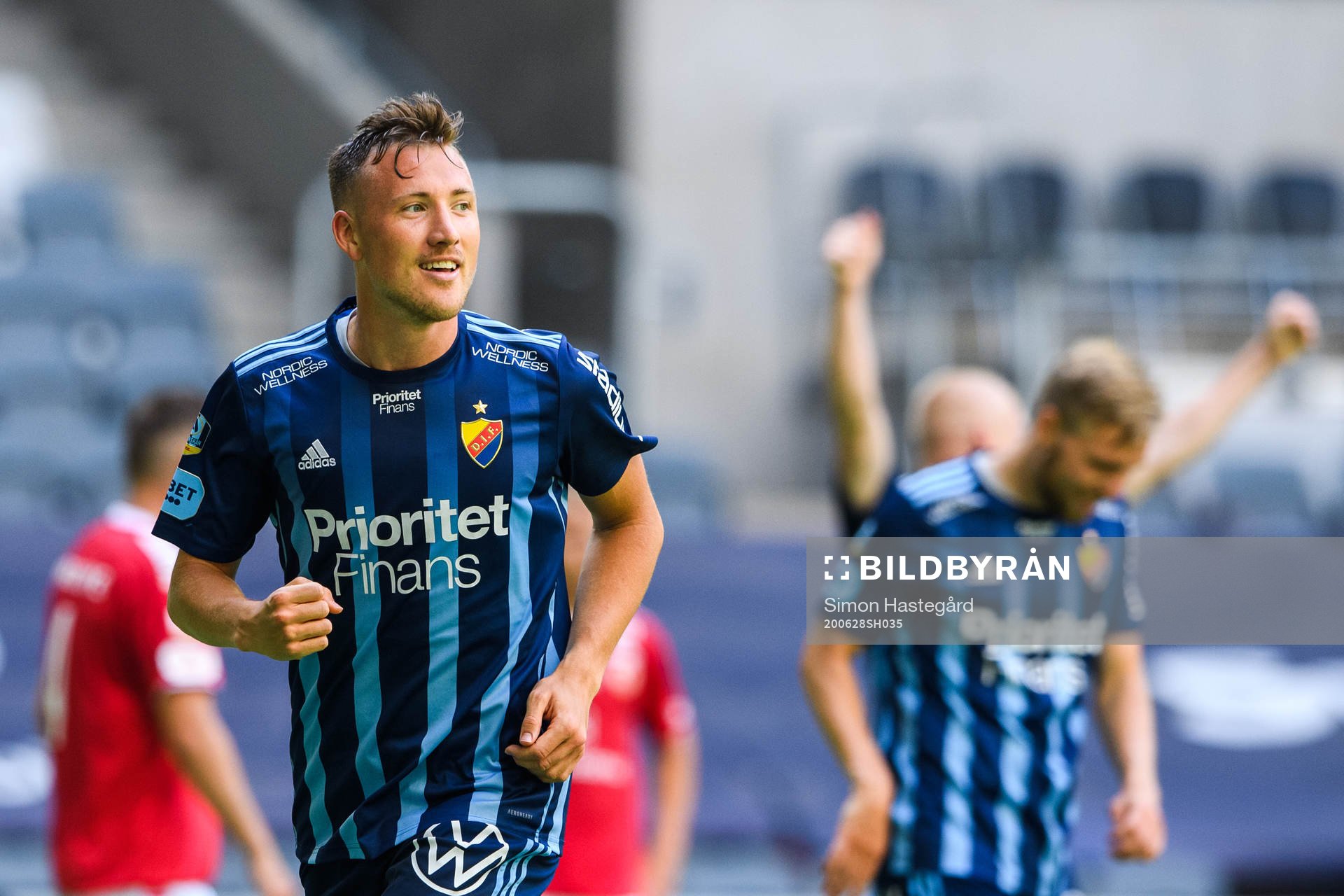 Djurgårdens Fredrik Ulvestad jublar