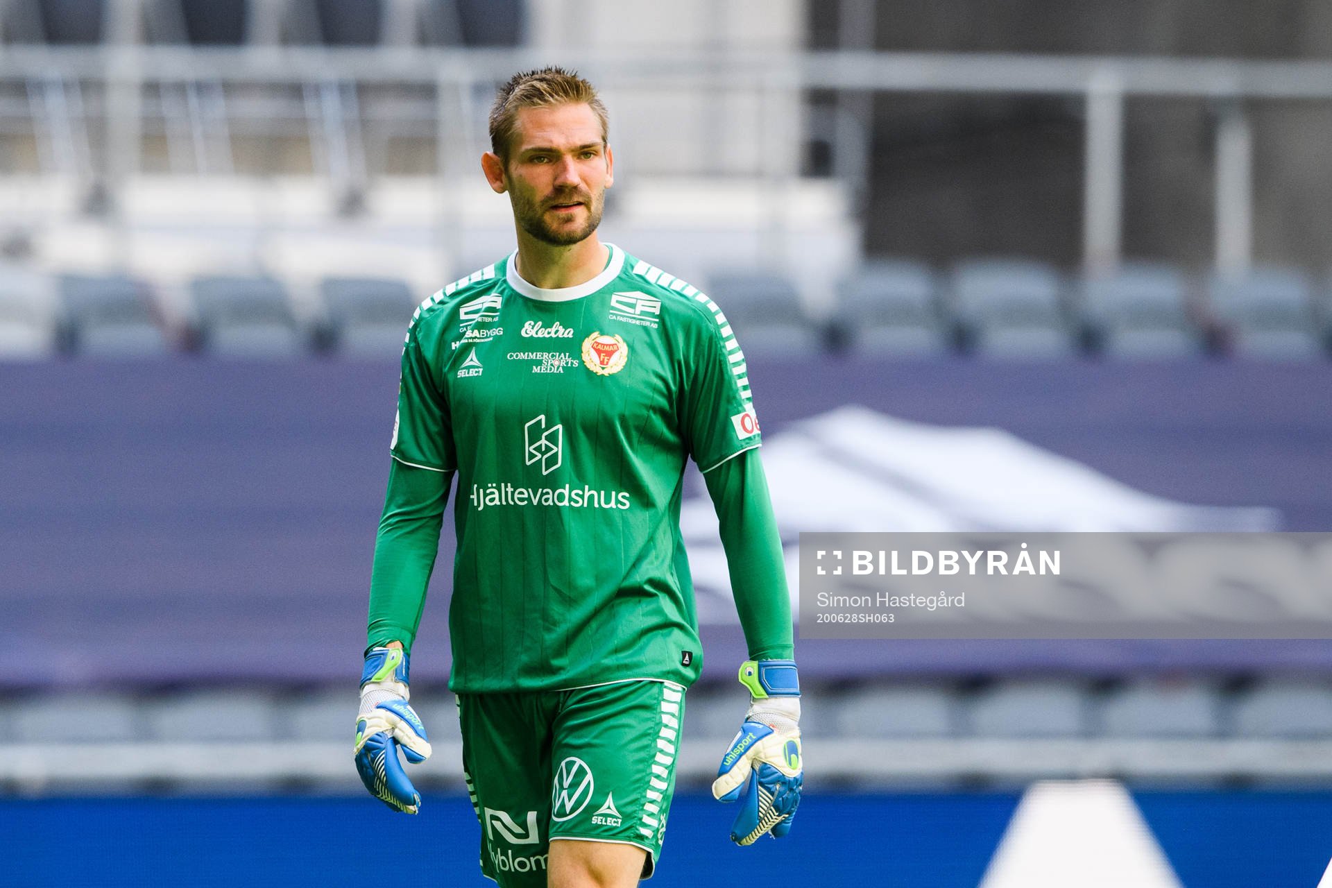 Kalmars målvakt Lucas Hägg Johansson