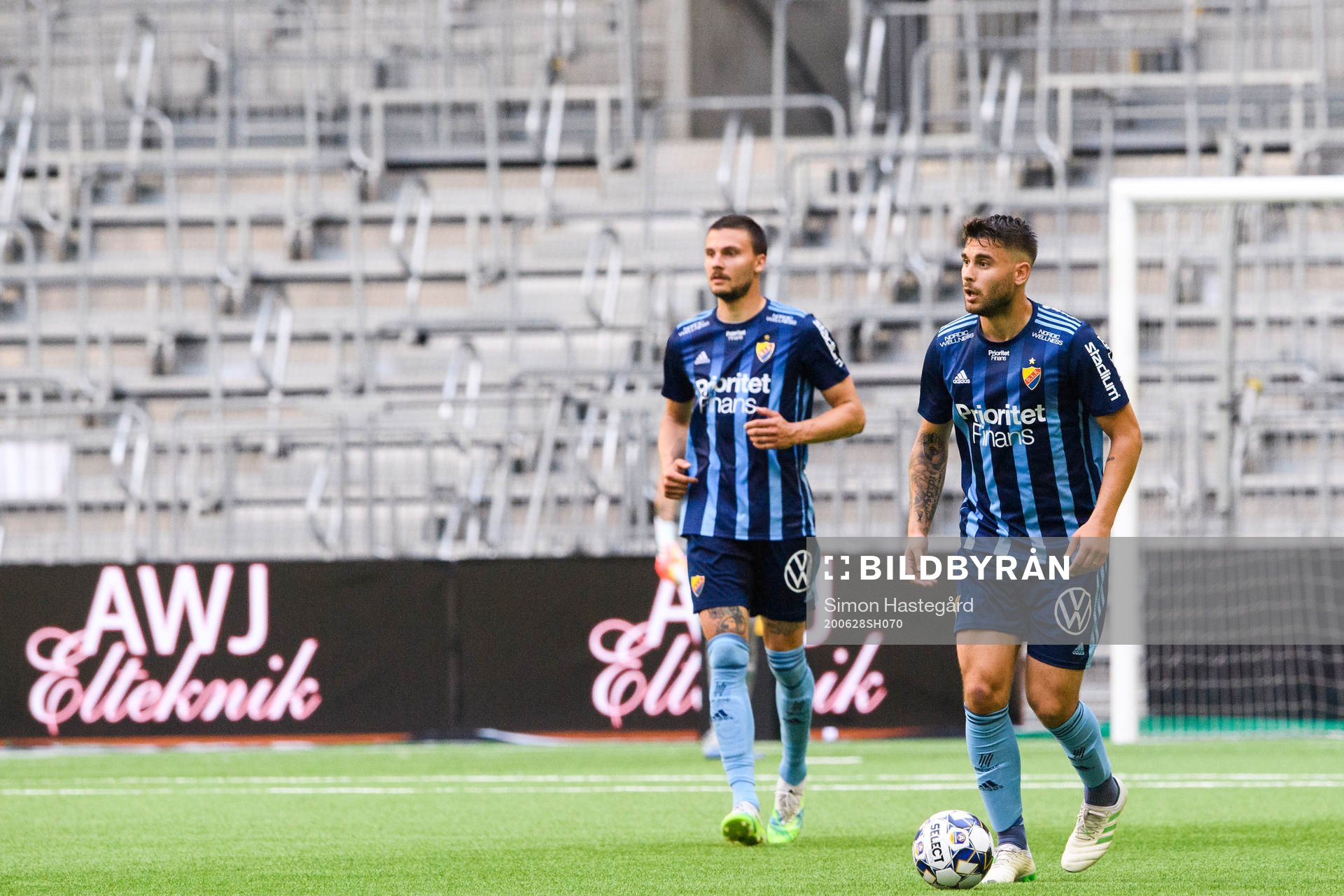 Djurgårdens Erik Berg och Astrit Ajdarevic
