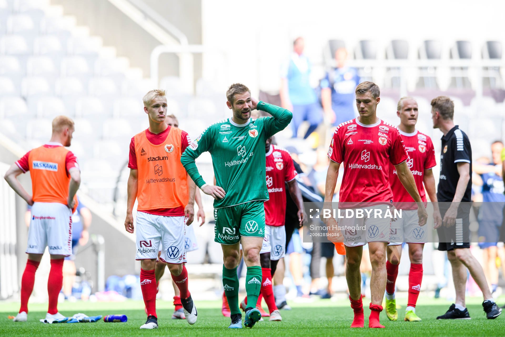Kalmars målvakt Lucas Hägg Johansson deppar