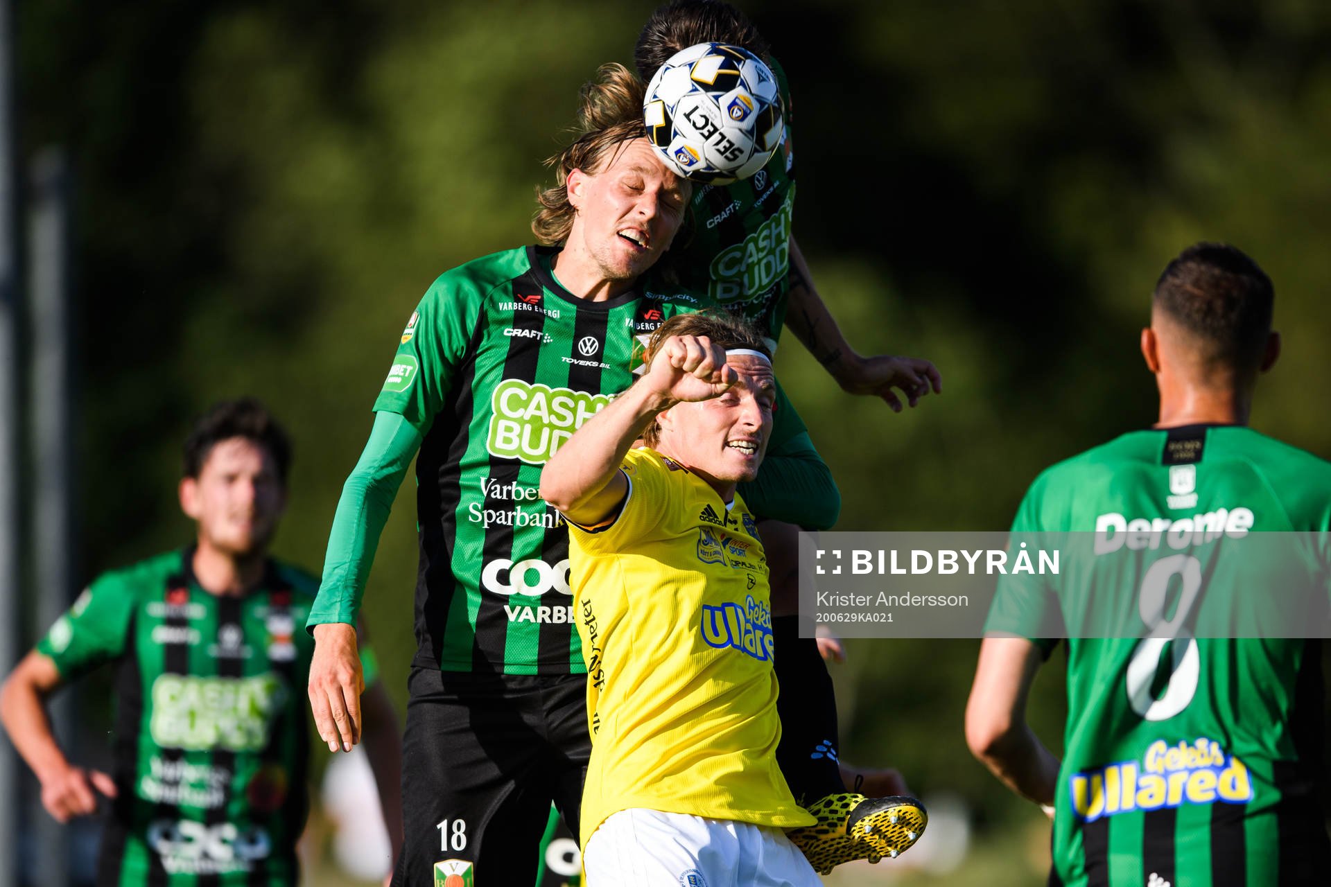 Varbergs Joakim Lindner och Falkenbergs Carl Johansson