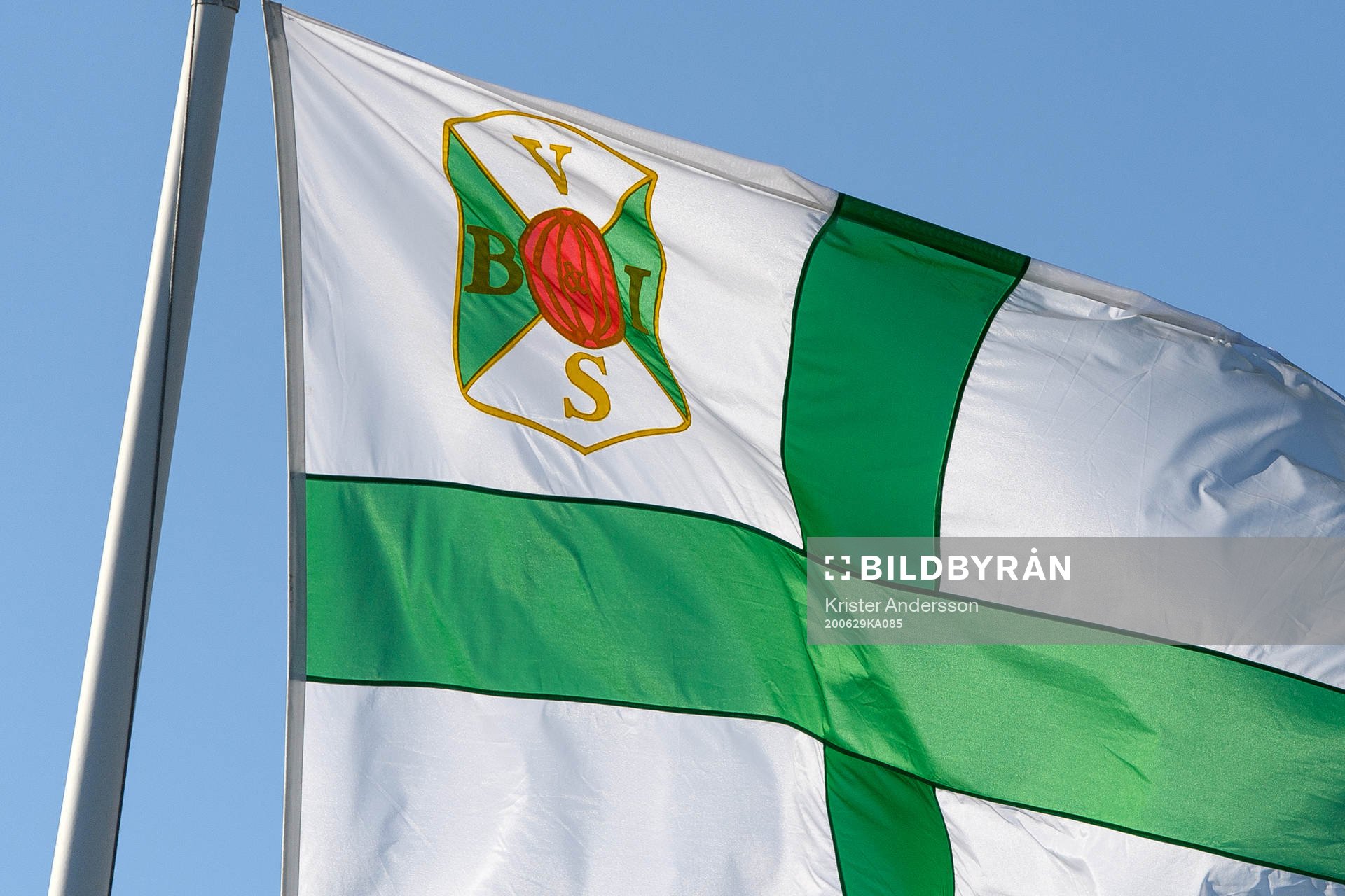 Del av Varbergs Bois flagga