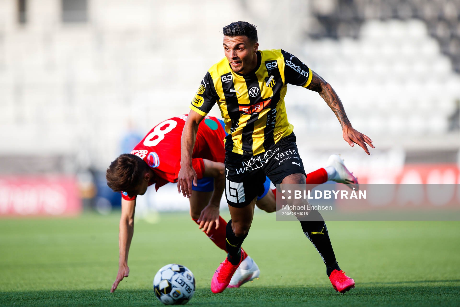 Helsingborgs Armin Gigovic och Häckens Ahmed Yasin