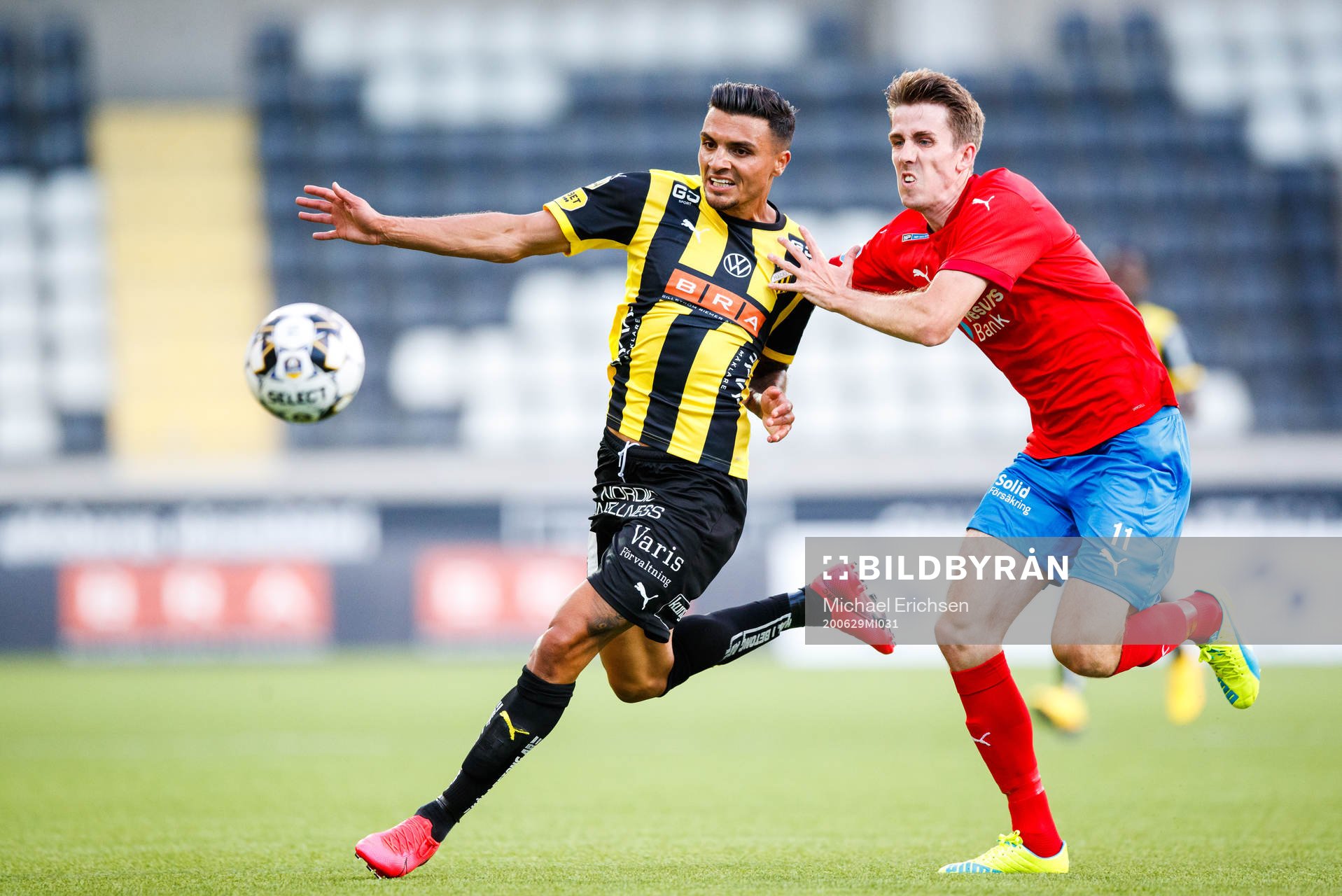 Häckens Ahmed Yasin och Helsingborgs Adam Eriksson
