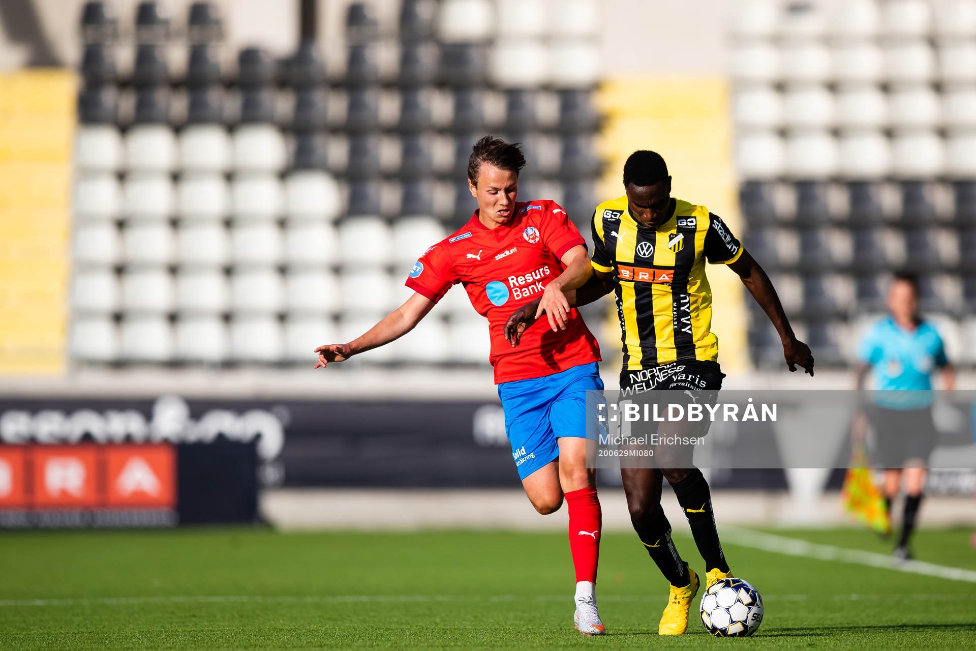 Helsingborgs Alex Timossi och Häckens Godswill Ekpolo
