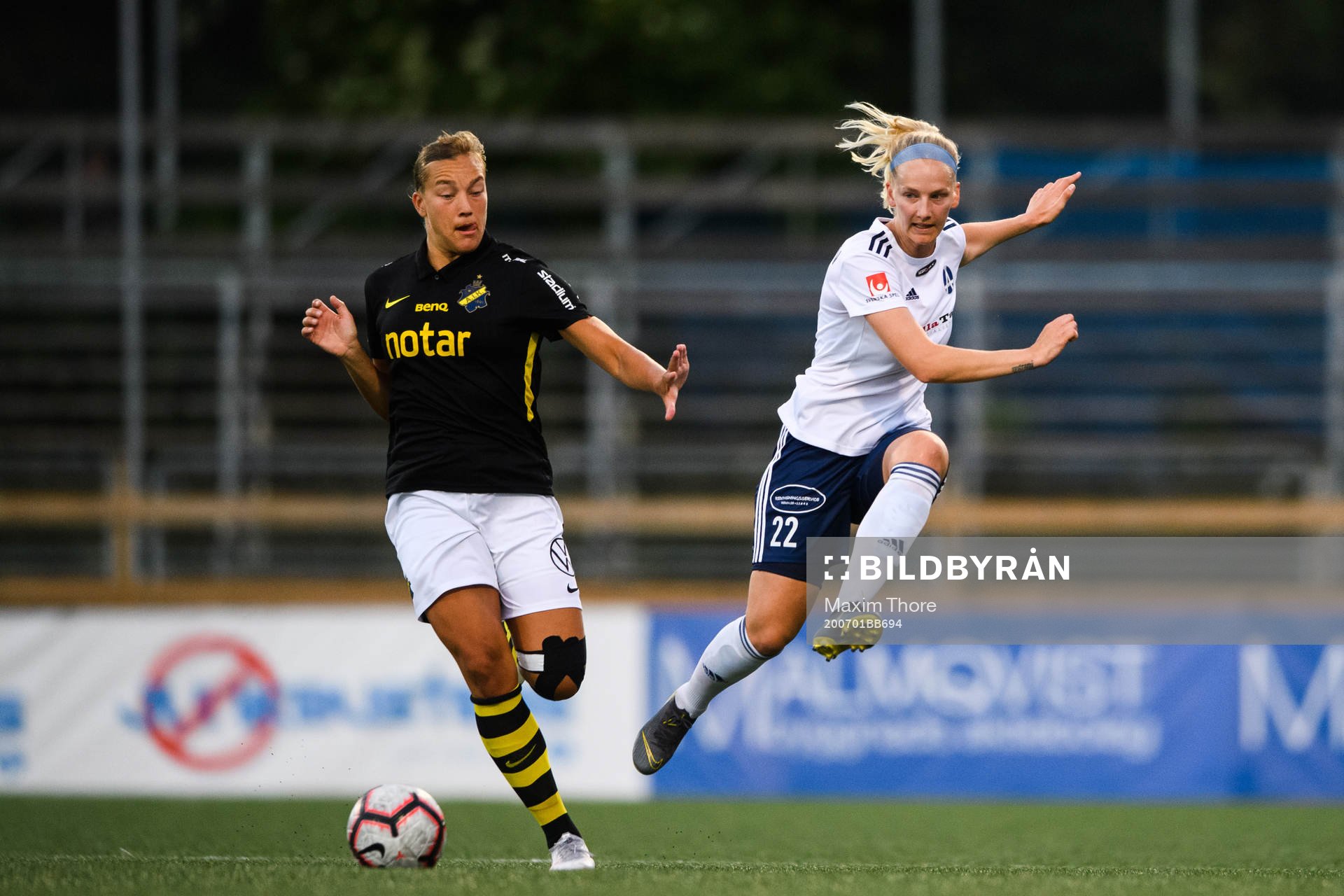 s Jenny Danielsson och Älvsjös Anna-Sofia Jonsson