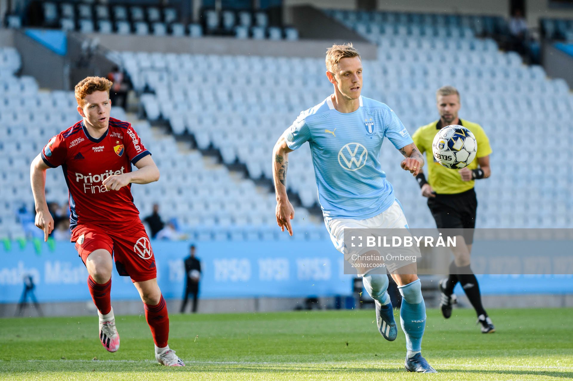 Djurgårdens Aslak Witry och Malmö FFs Sören Rieks