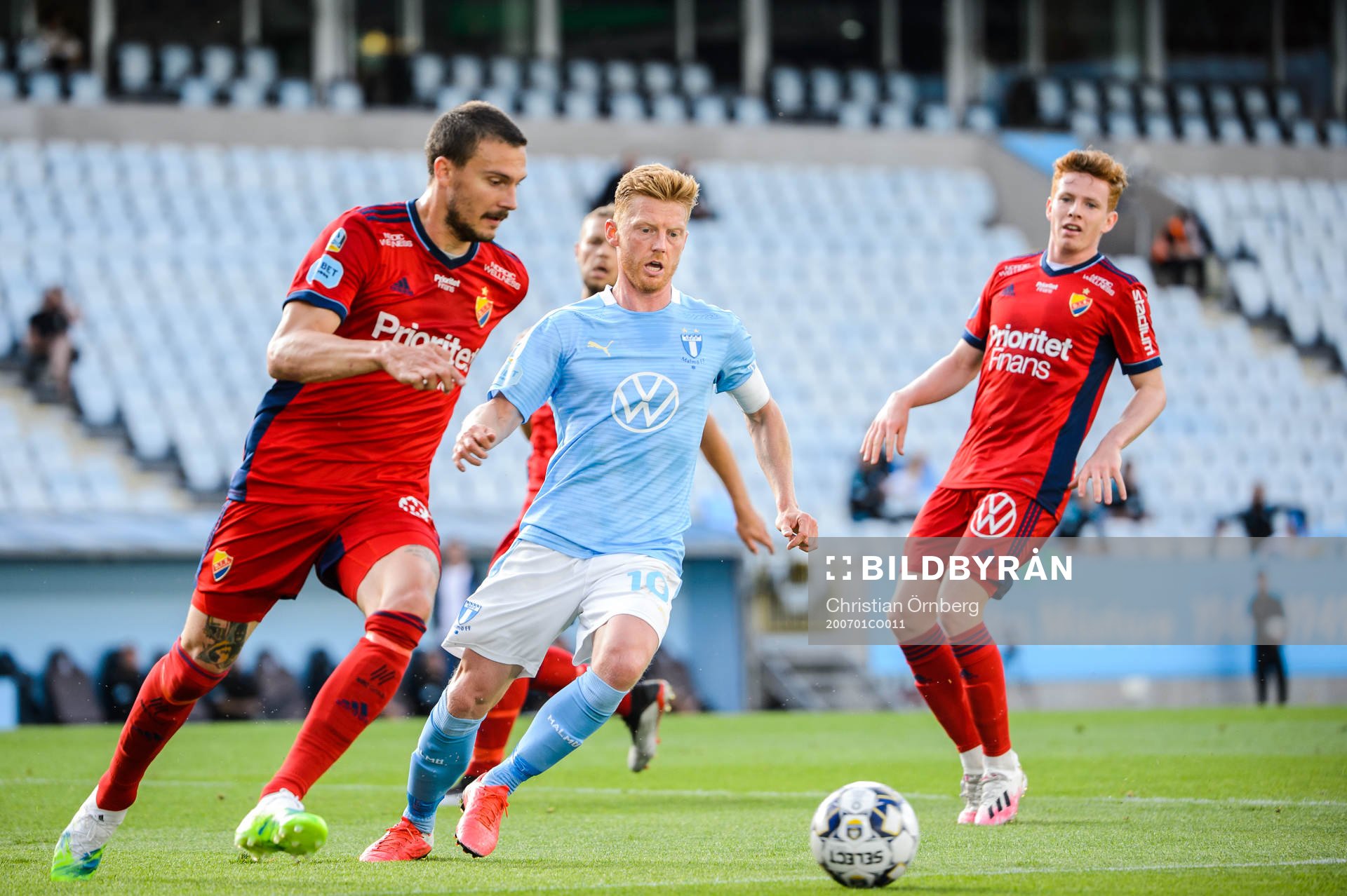 Djurgårdens Erik Berg och Malmö FFs Anders Christiansen