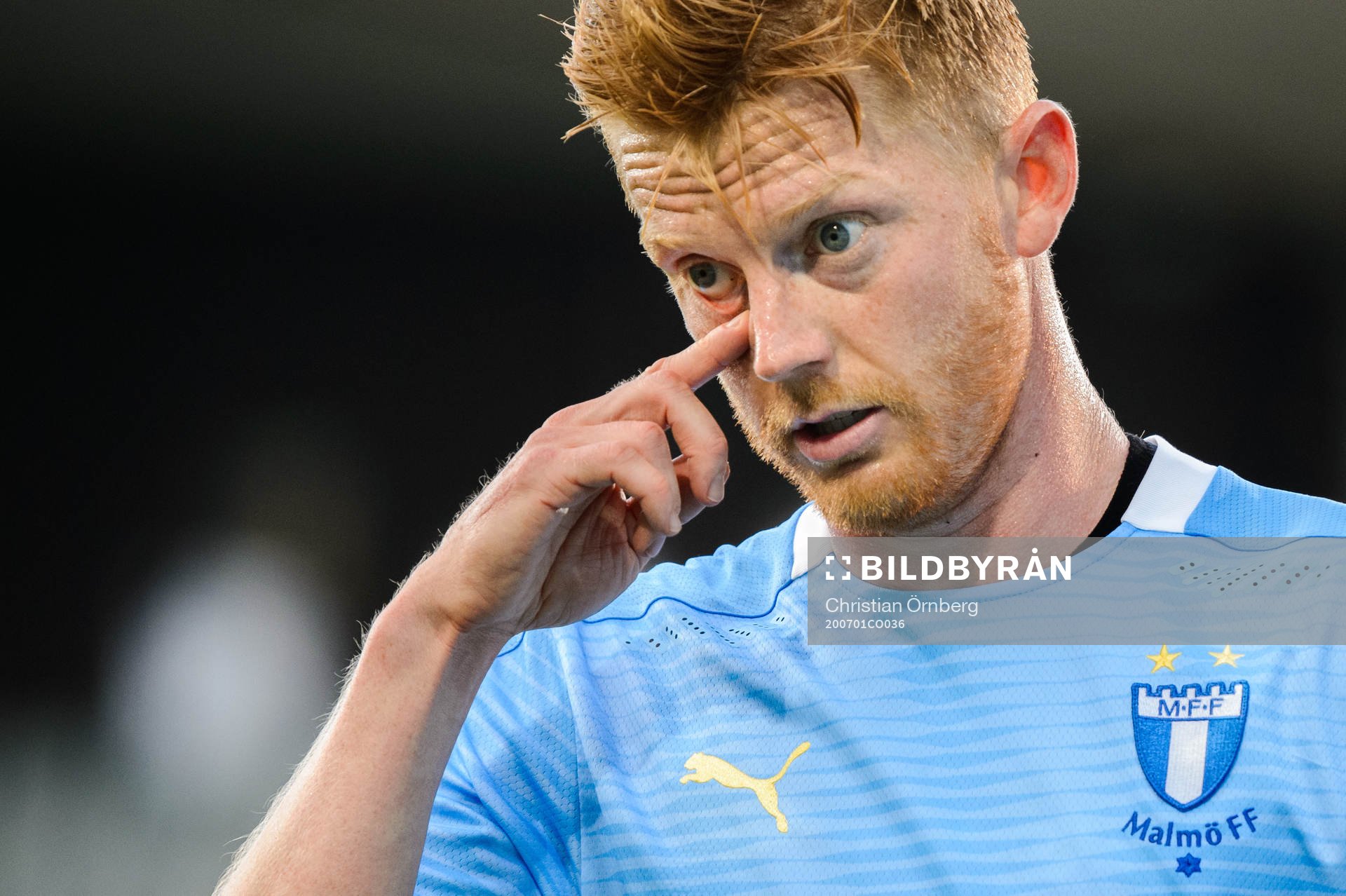 Malmö FFs Anders Christiansen deppar