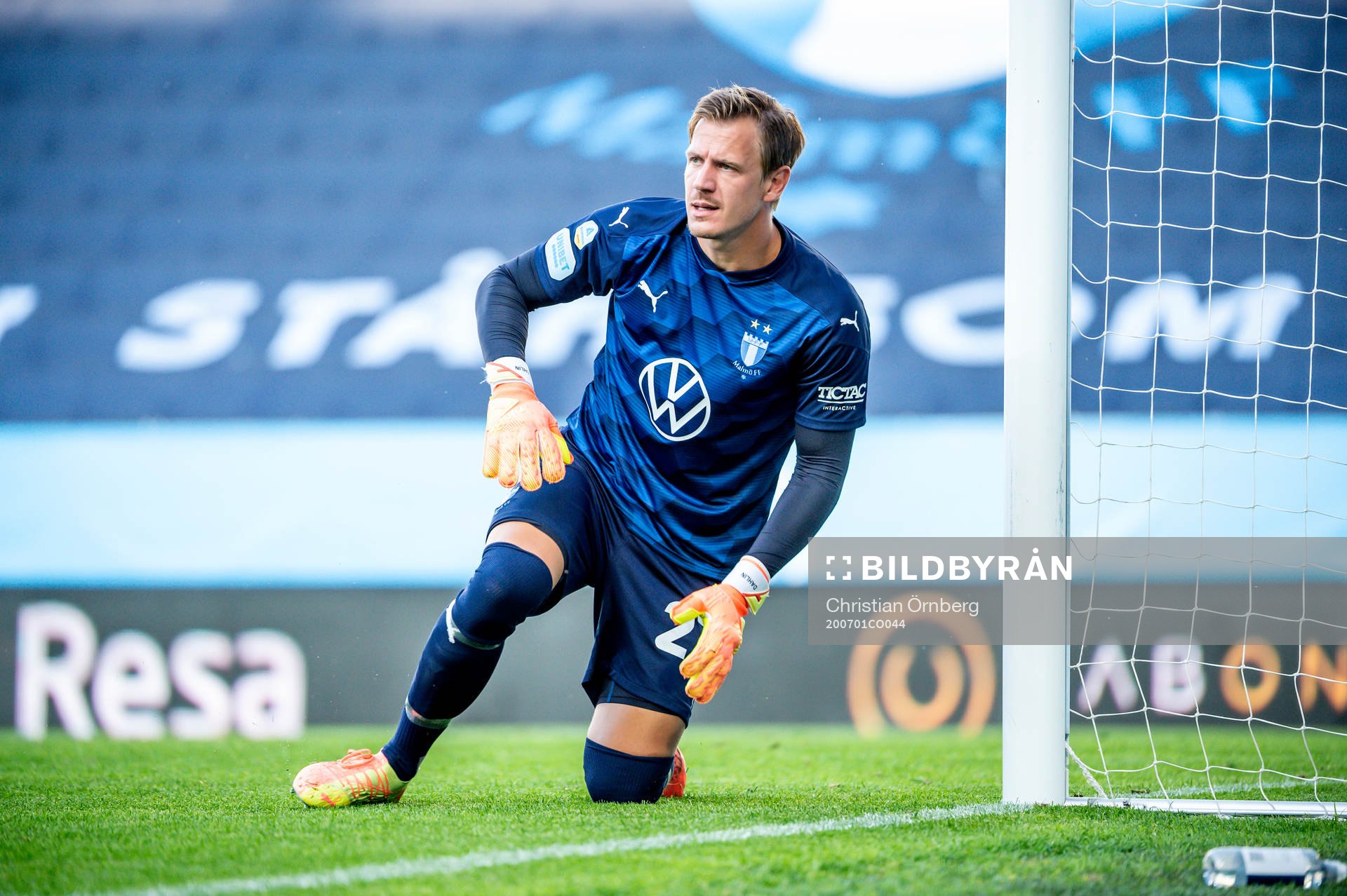Malmö FFs målvakt Johan Dahlin