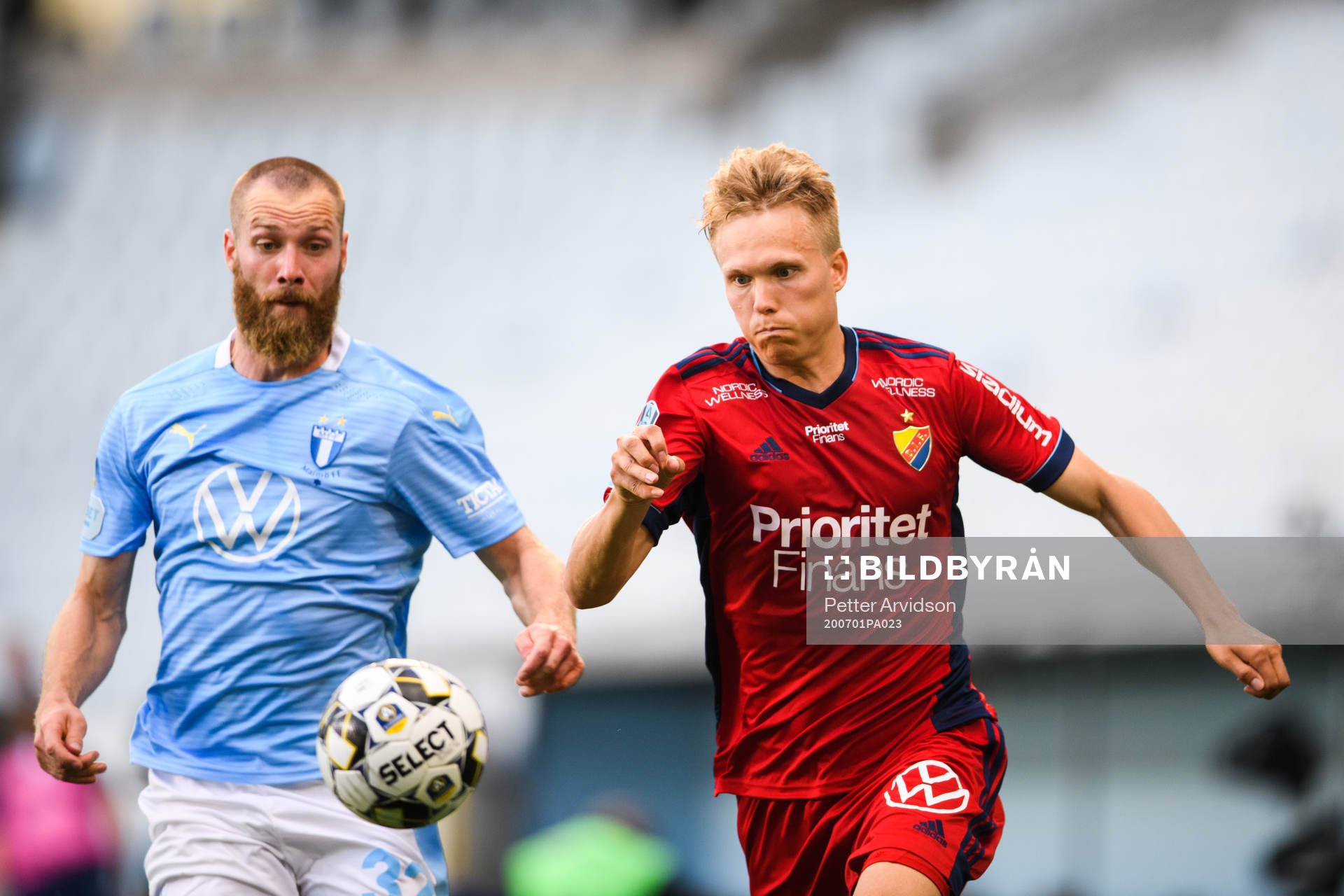 Malmö FFs Jo Inge Berget och Djurgårdens Jonathan