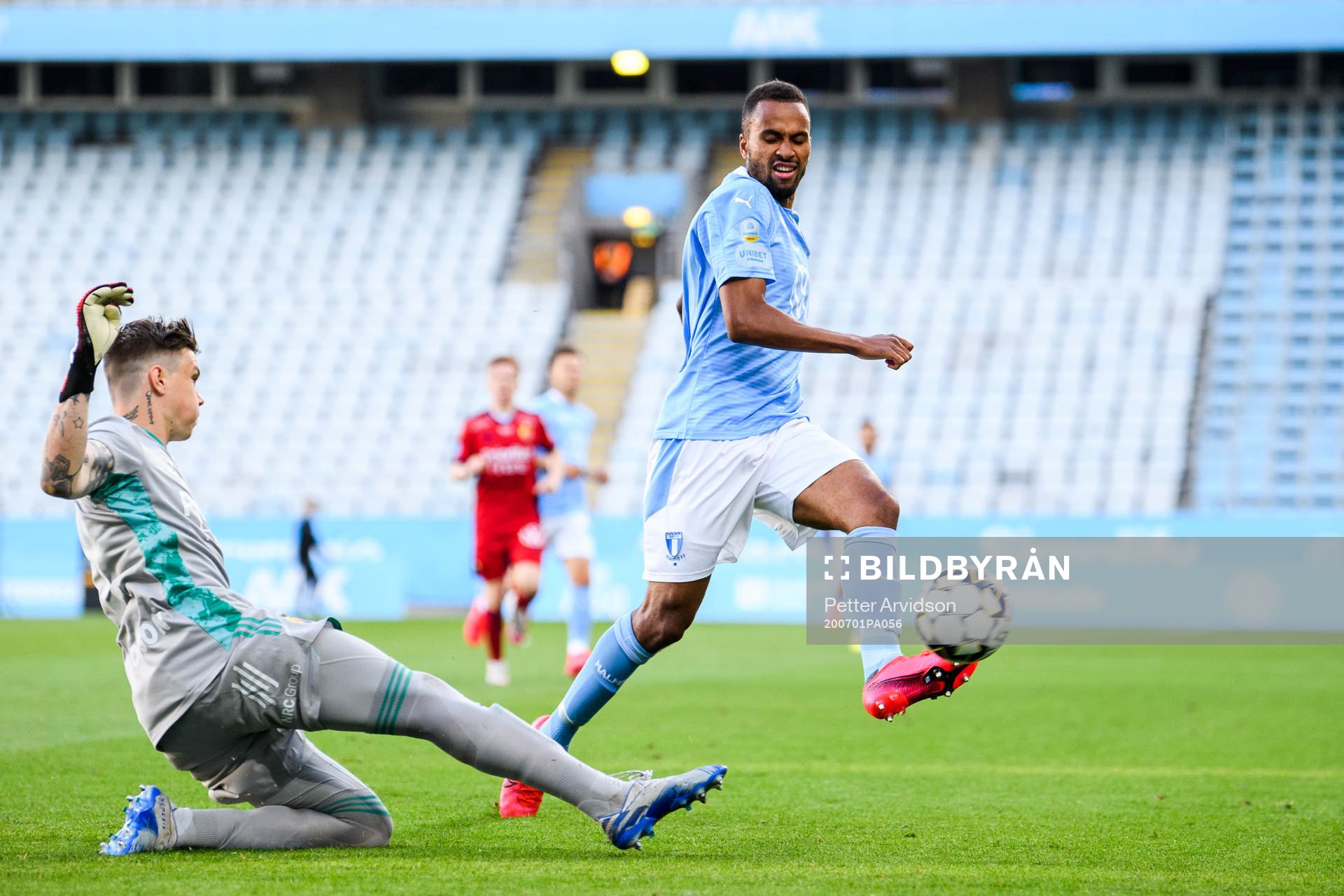 Djurgårdens målvakt Per Kristian Bråtveit och Malmö FFs