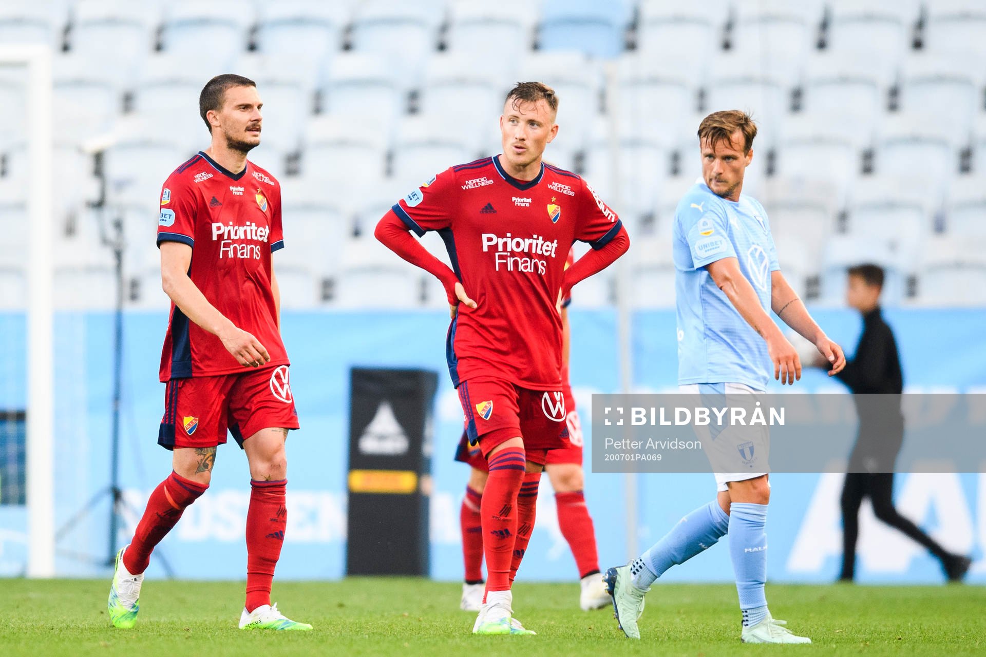 Djurgårdens Erik Berg och Fredrik Ulvestad deppar