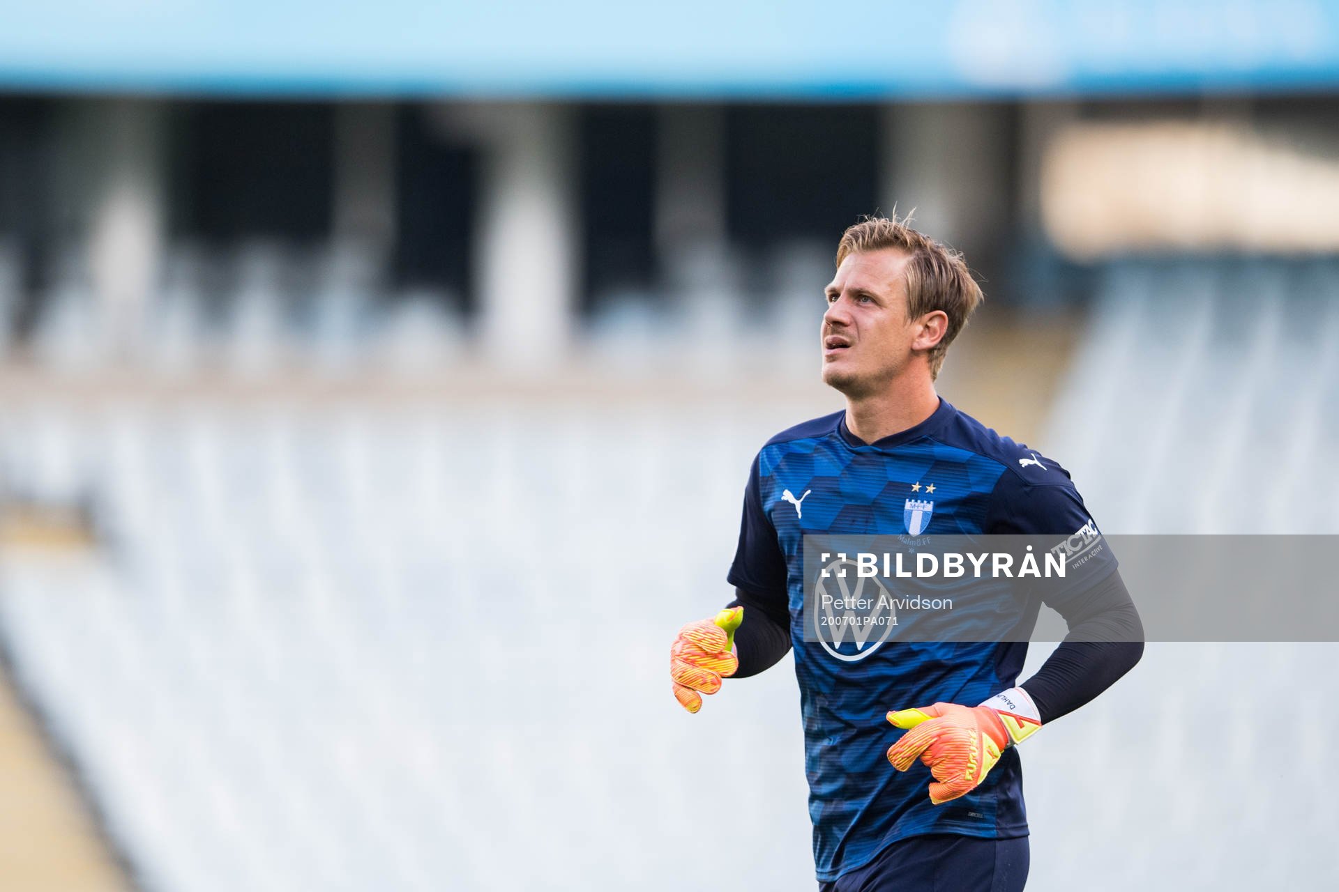 Malmö FFs målvakt Johan Dahlin