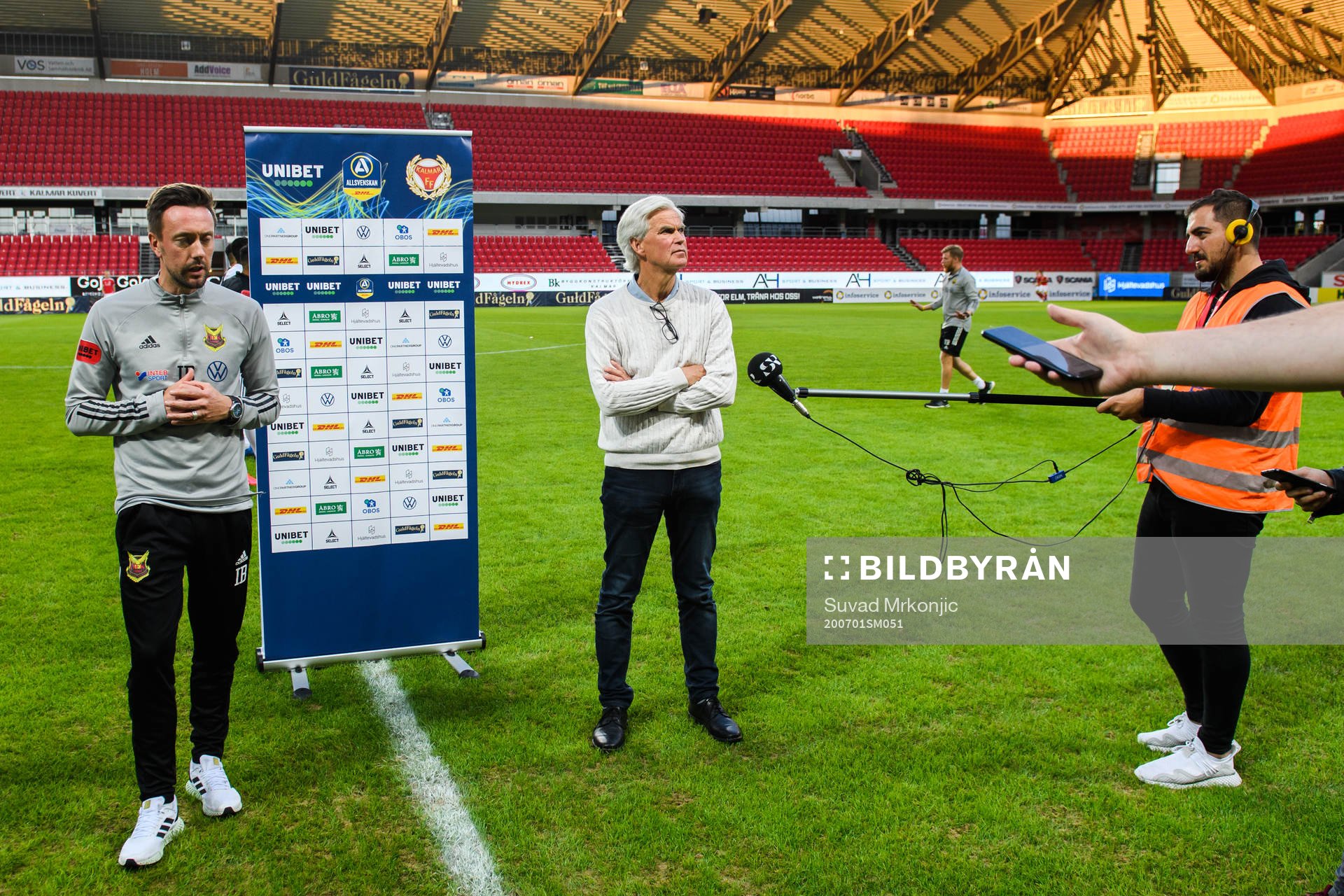 Östersunds tränare Ian Burchnall och Kalmars tränare