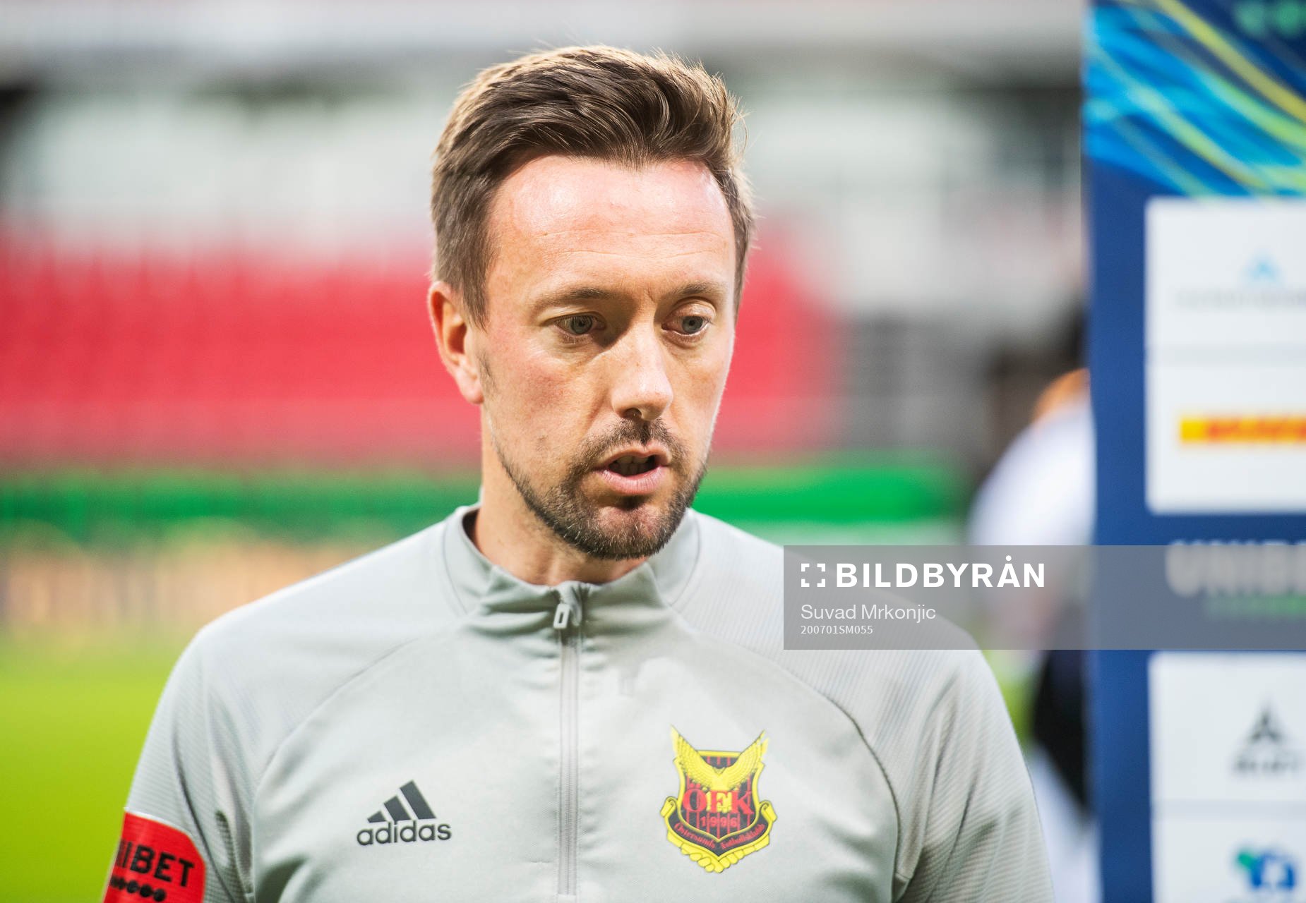 Östersunds tränare Ian Burchnall efter fotbollsmatchen i Allsvenskan mellan Kalmar och Östersund den 1 juli 2020 i Kalmar.