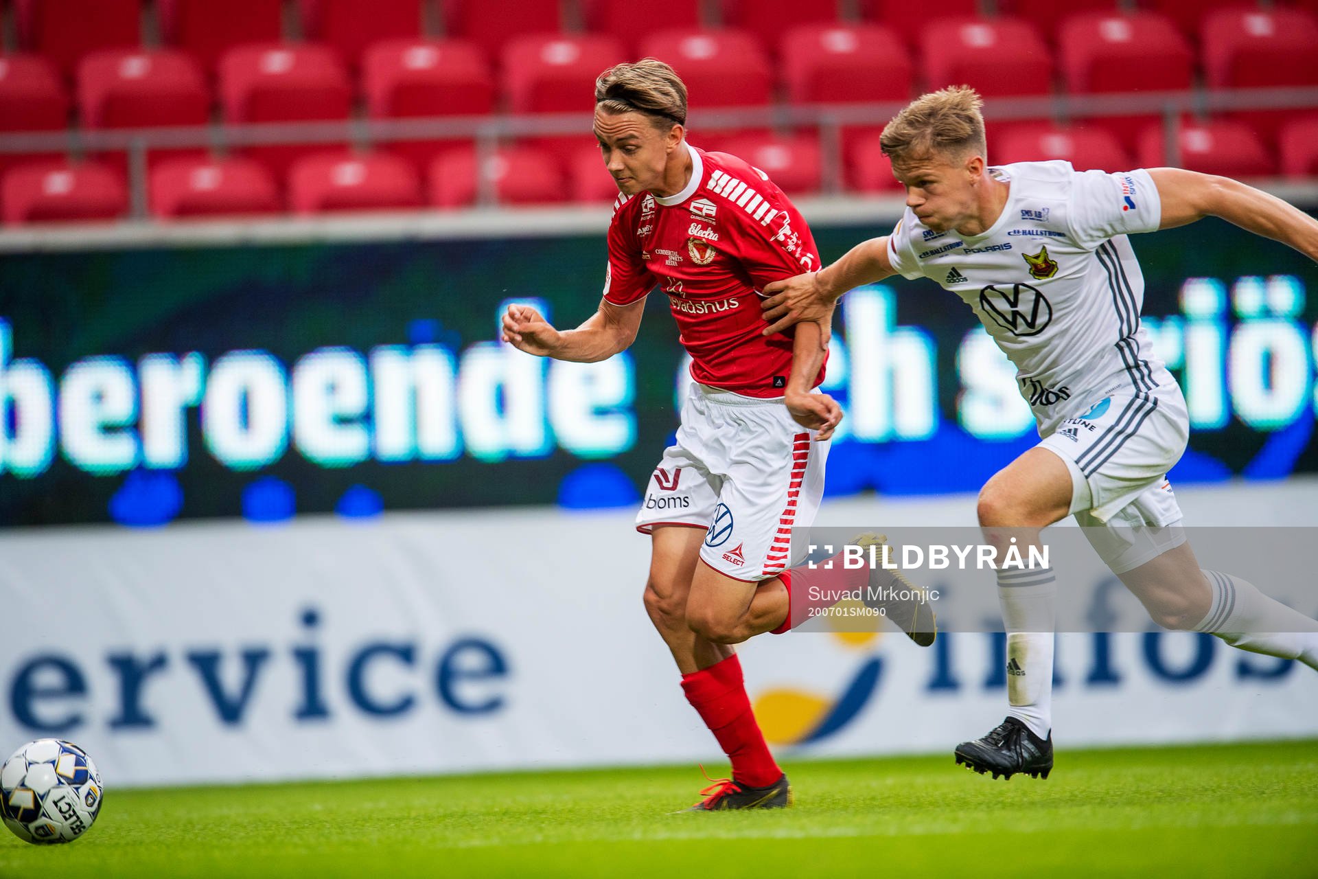 Kalmars Isak Magnusson och Östersunds Eirik Haugann