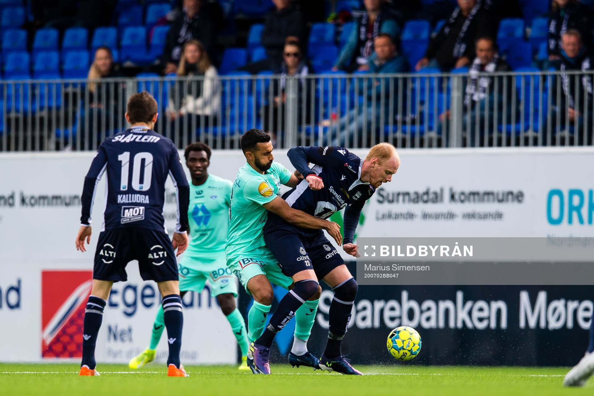 Etzaz Muzafar Hussain of Molde and Pål Erik Stensøe