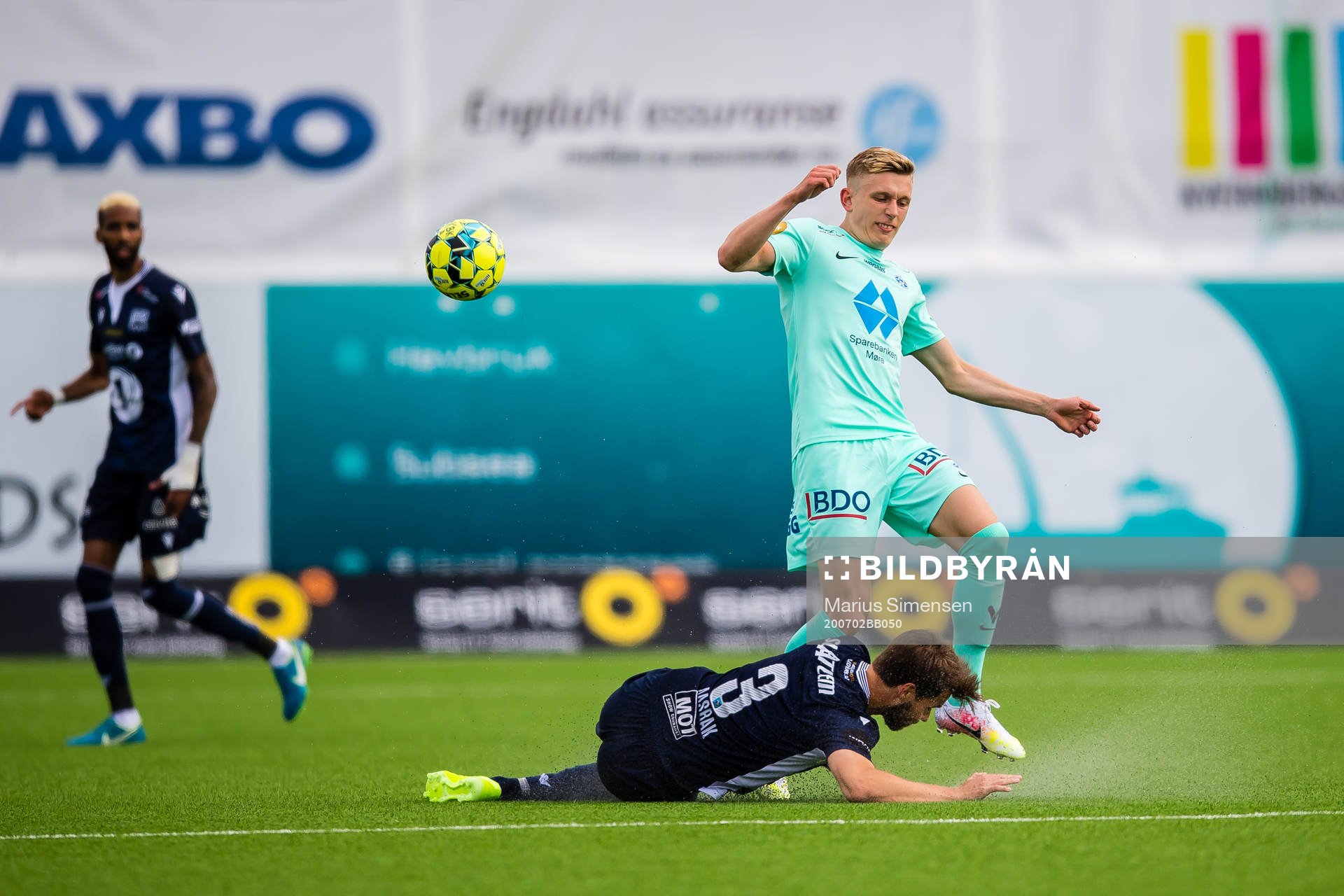 Christoffer Aasbak of Kristiansund and Marcus Holmgren