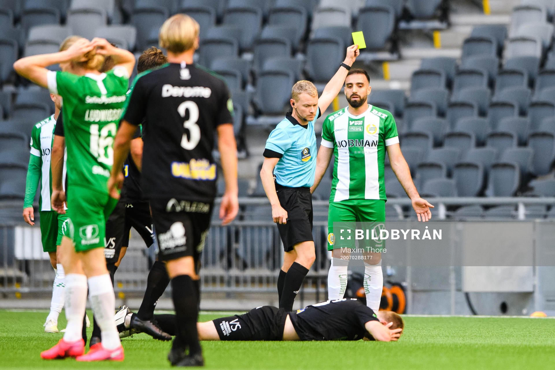 Hammarbys Abdul Khalili tilldelas en varning