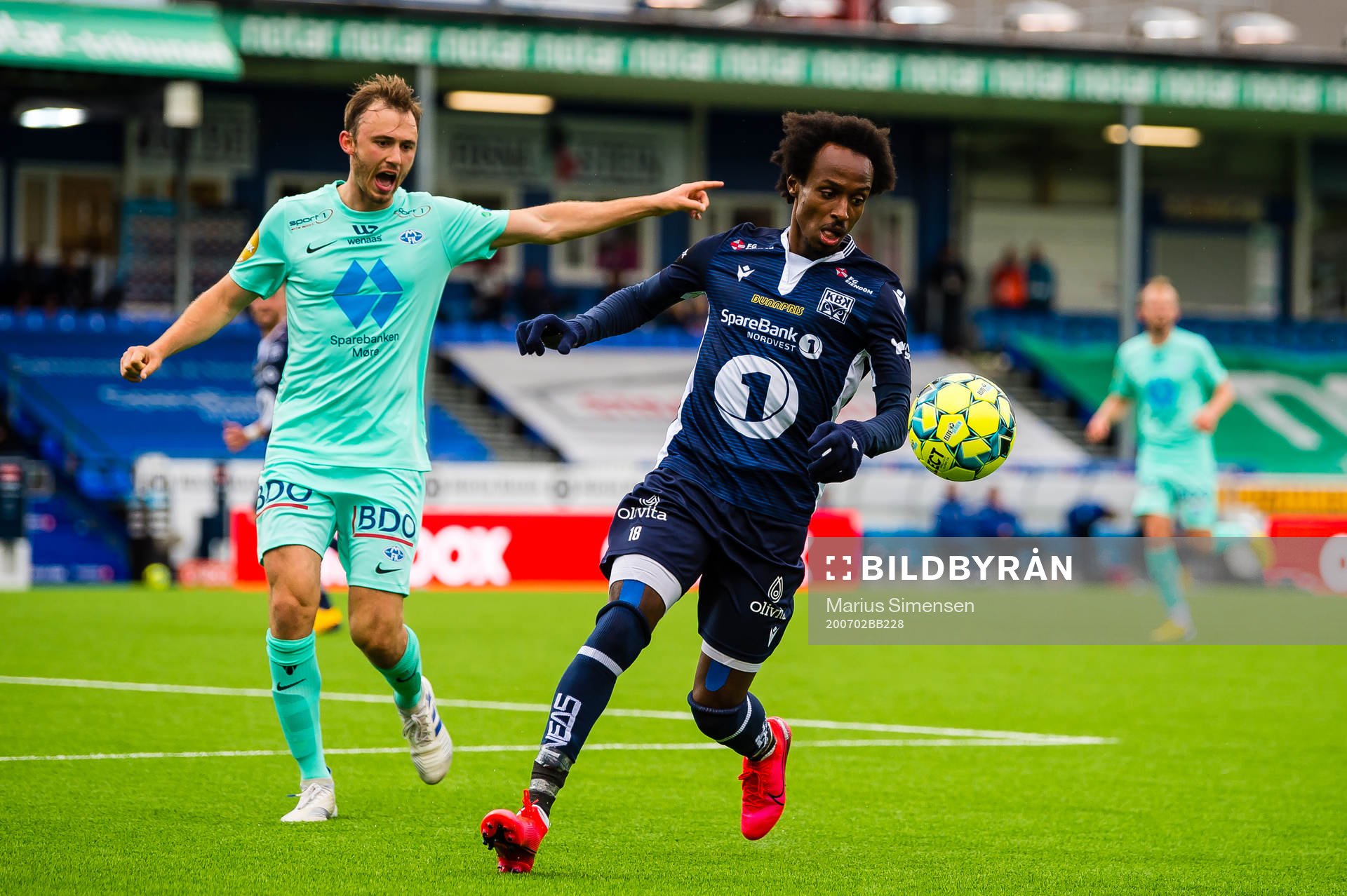 Fredrik Aursnes of Molde and Amin Soleiman Askar of