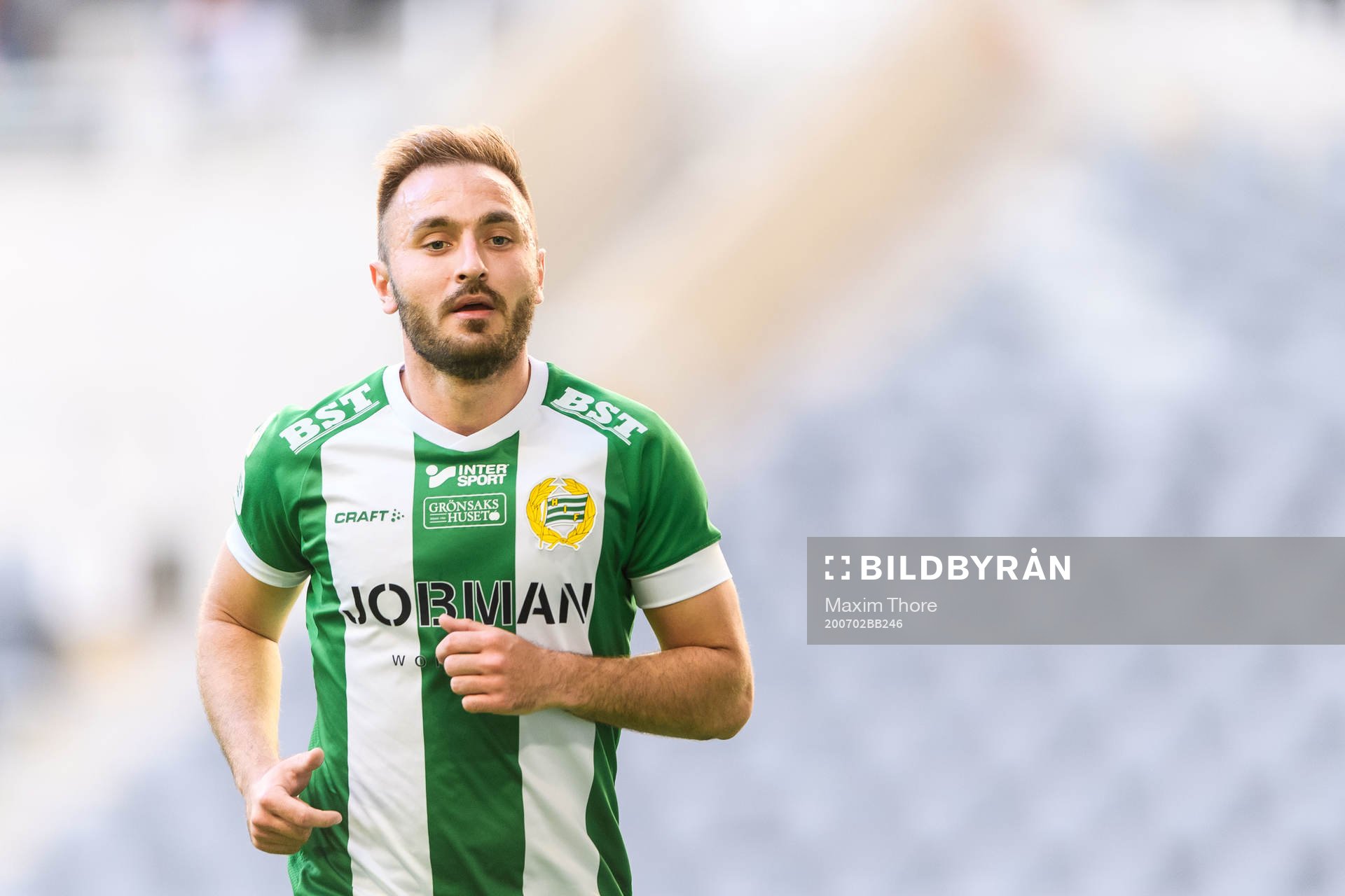 under fotbollsmatchen i Allsvenskan mellan Hammarby och