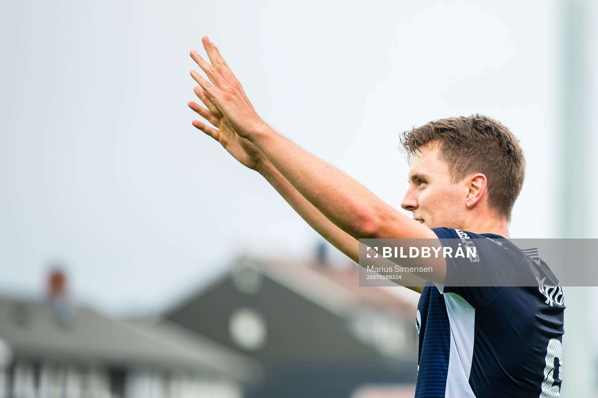 Andreas Eines Hopmark of Kristiansund celebrates