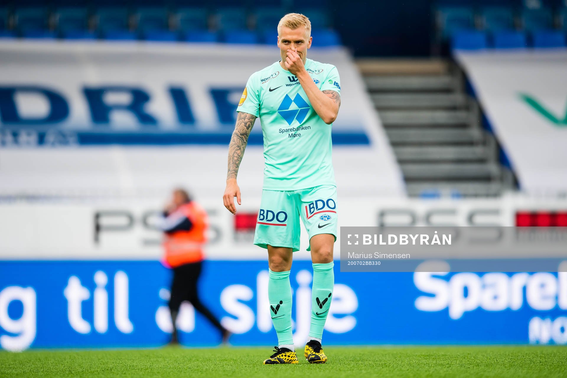 Eirik Ulland Andersen of Molde looks dejected
