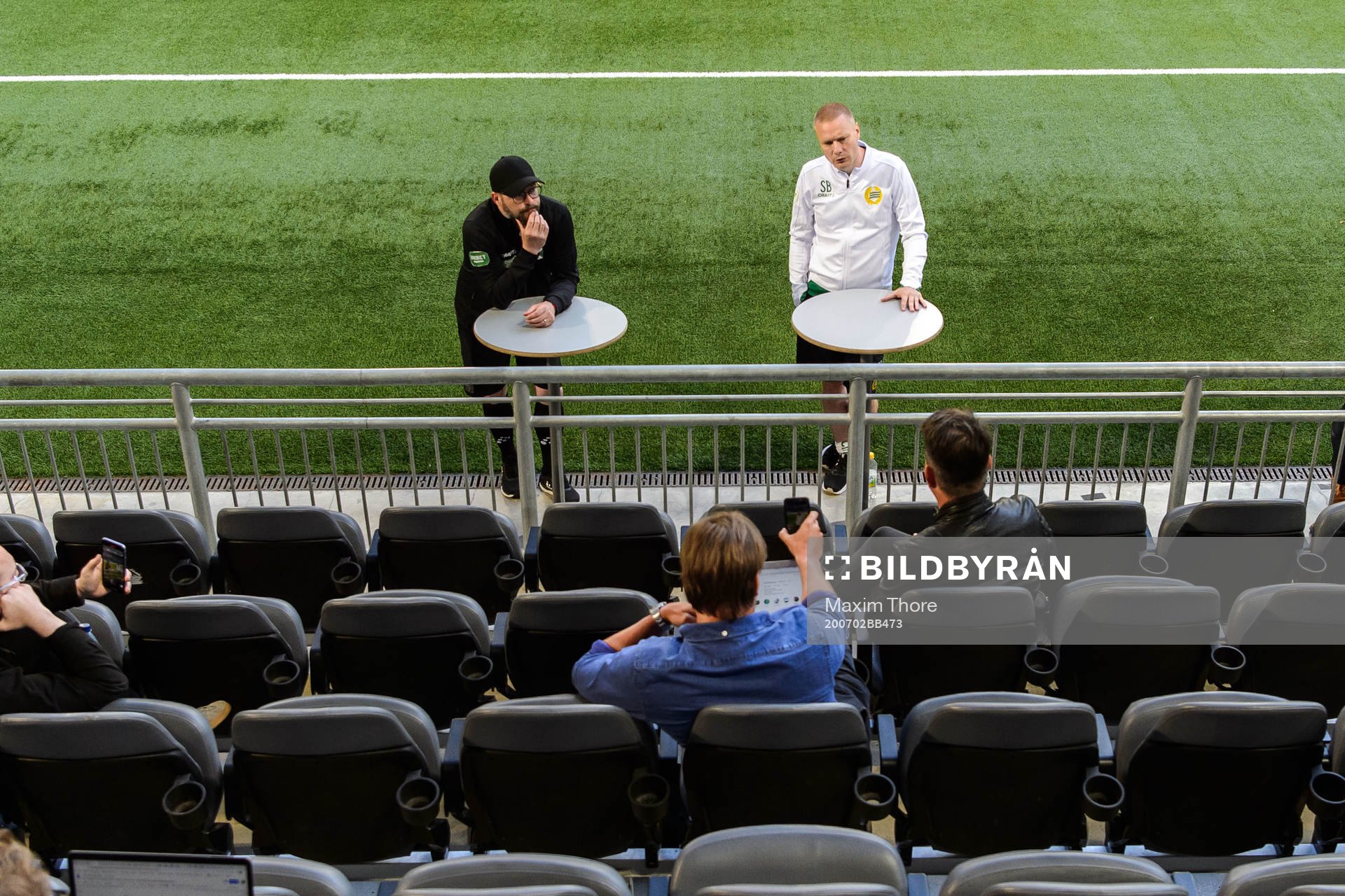 Varbergs tränare Joakim Persson och Hammarbys tränare