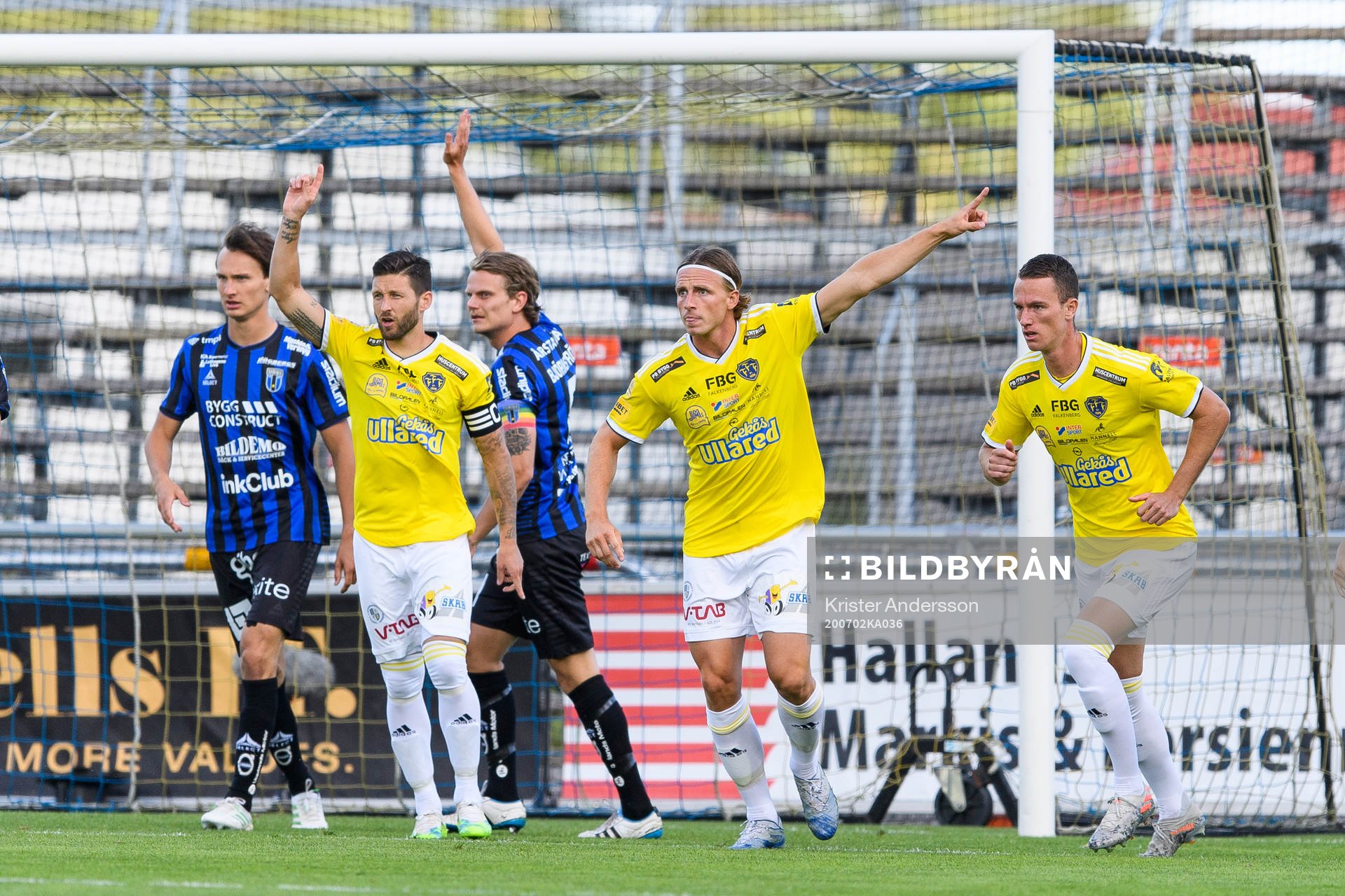 Falkenbergs Tibor Brink Joza, Carl Johansson och Sander van