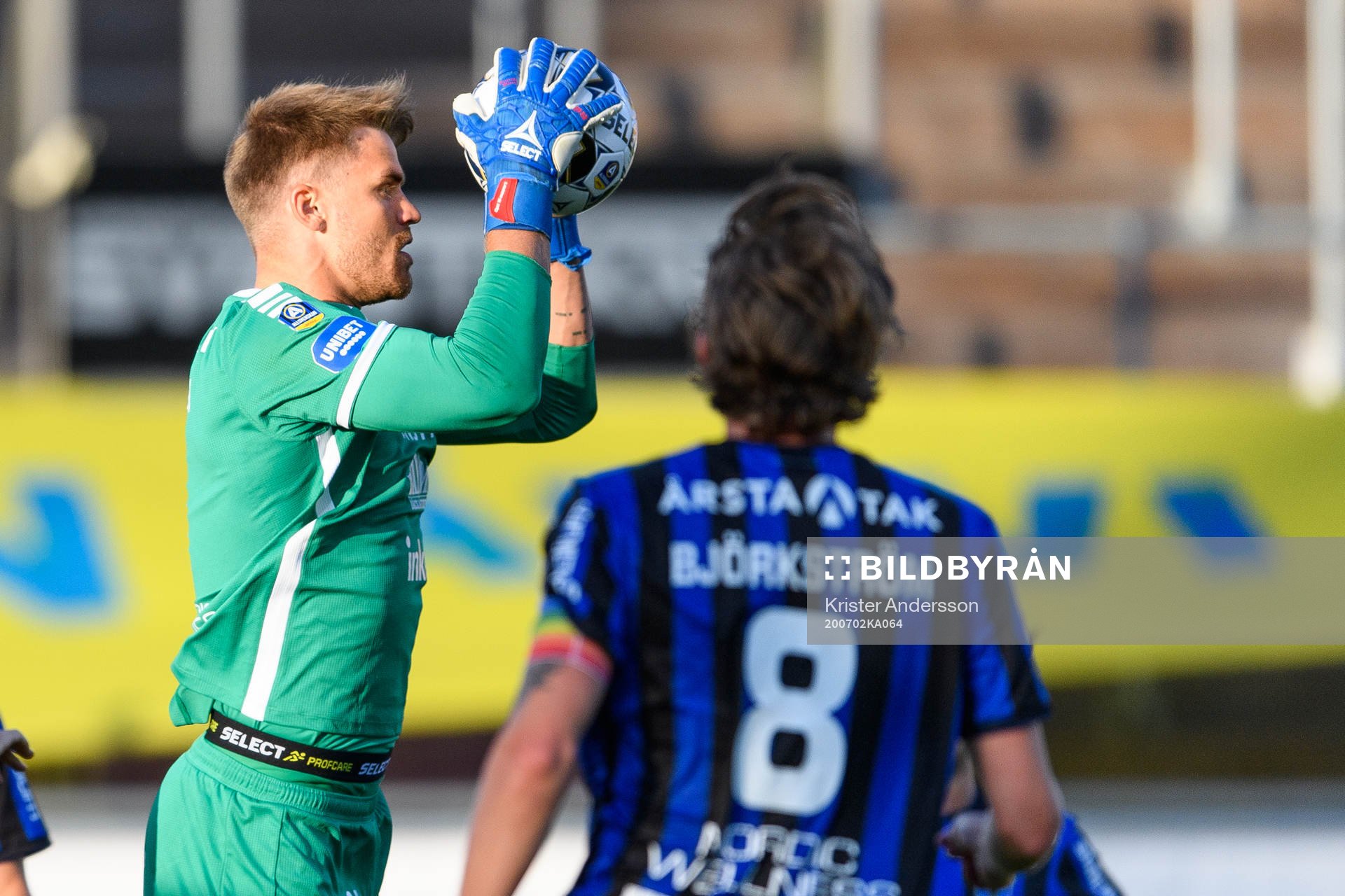 Sirius målvakt Lukas Jonsson