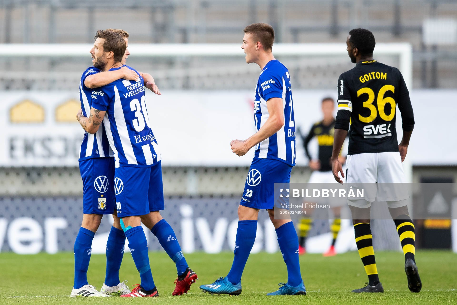IFK Göteborgs August Erlingmark, Mattias Bjärsmyr och