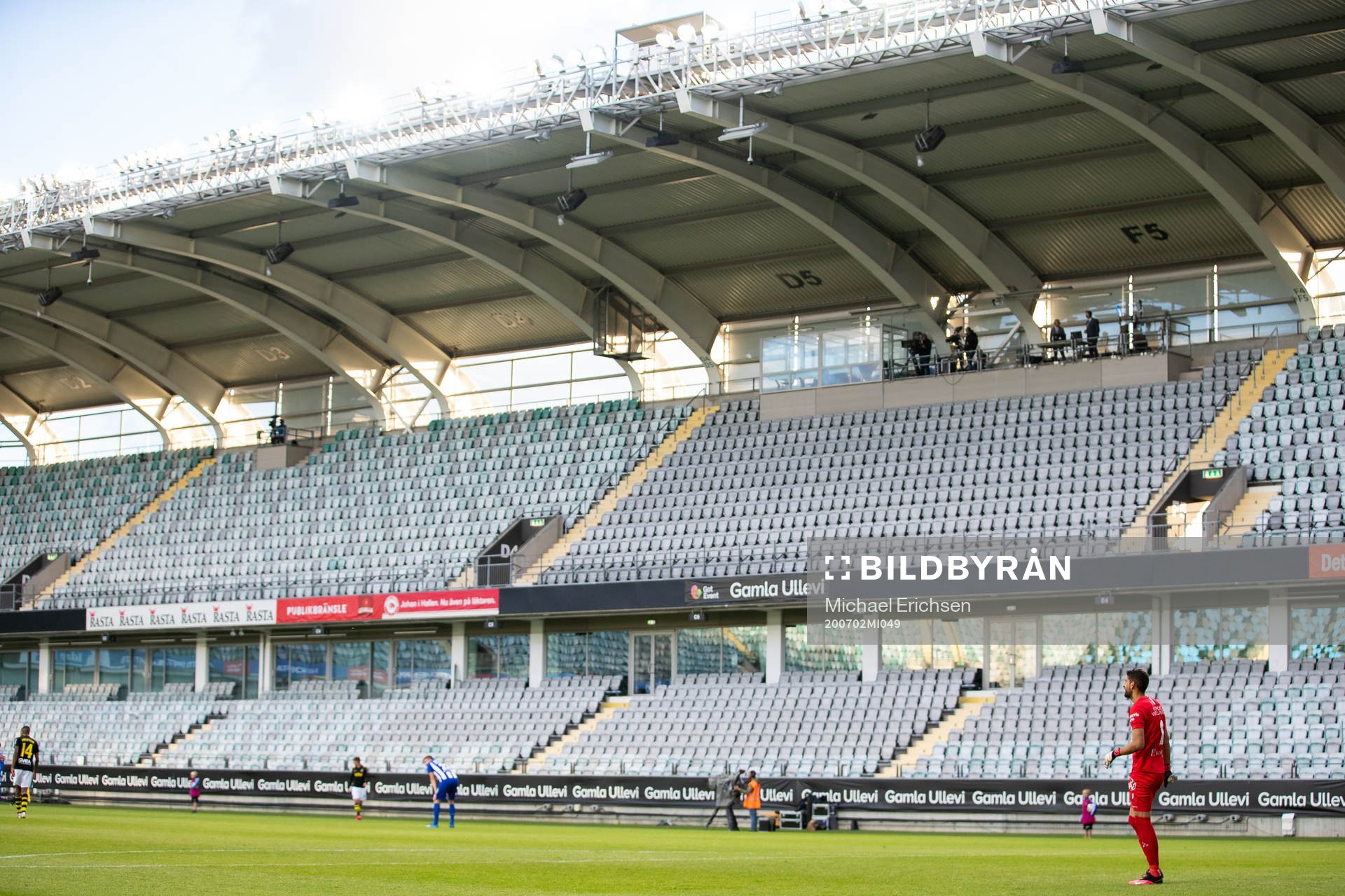 Tomma läktare på Gamla Ullevi