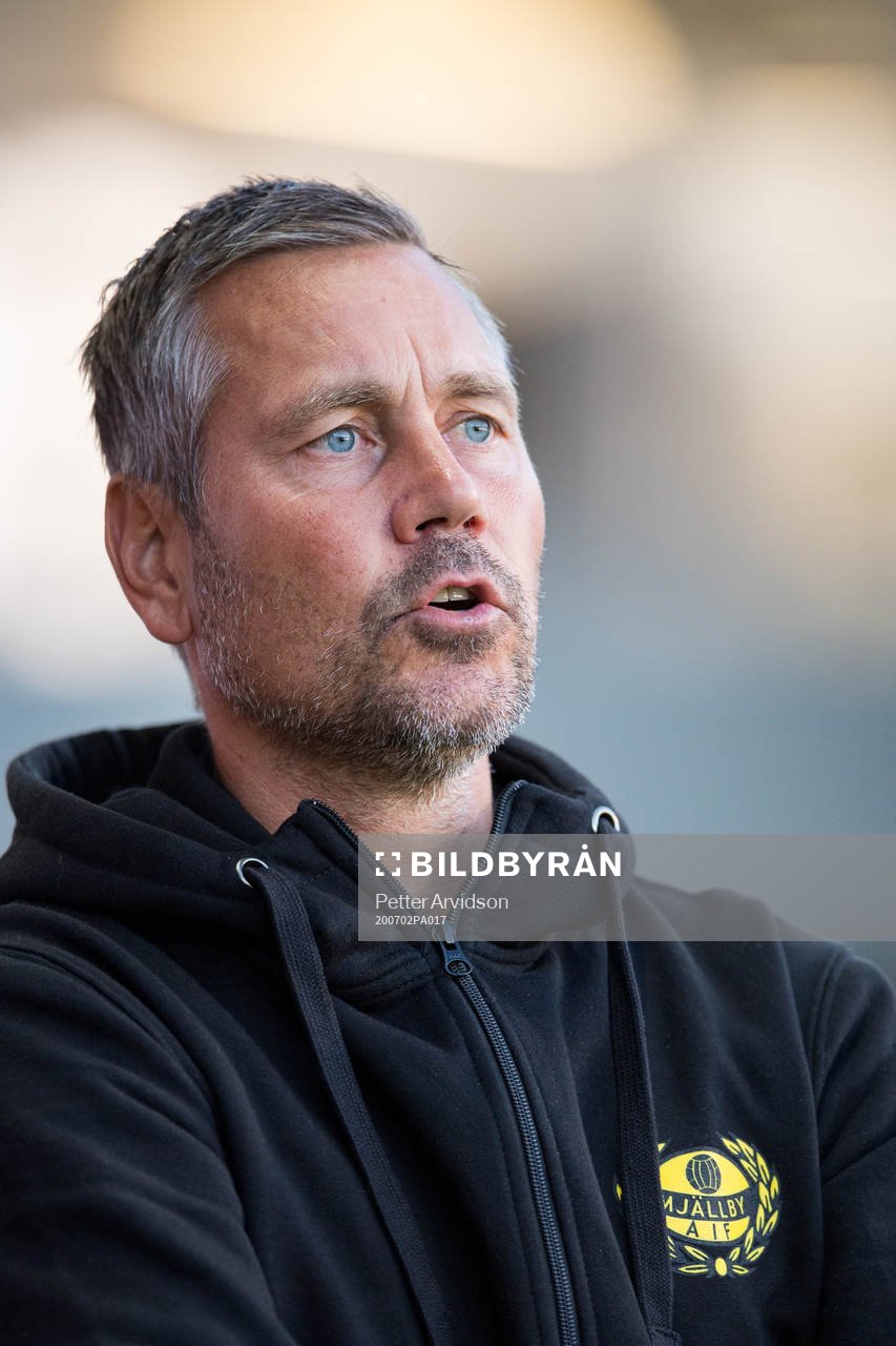 Mjällbys tränare Marcus Lantz