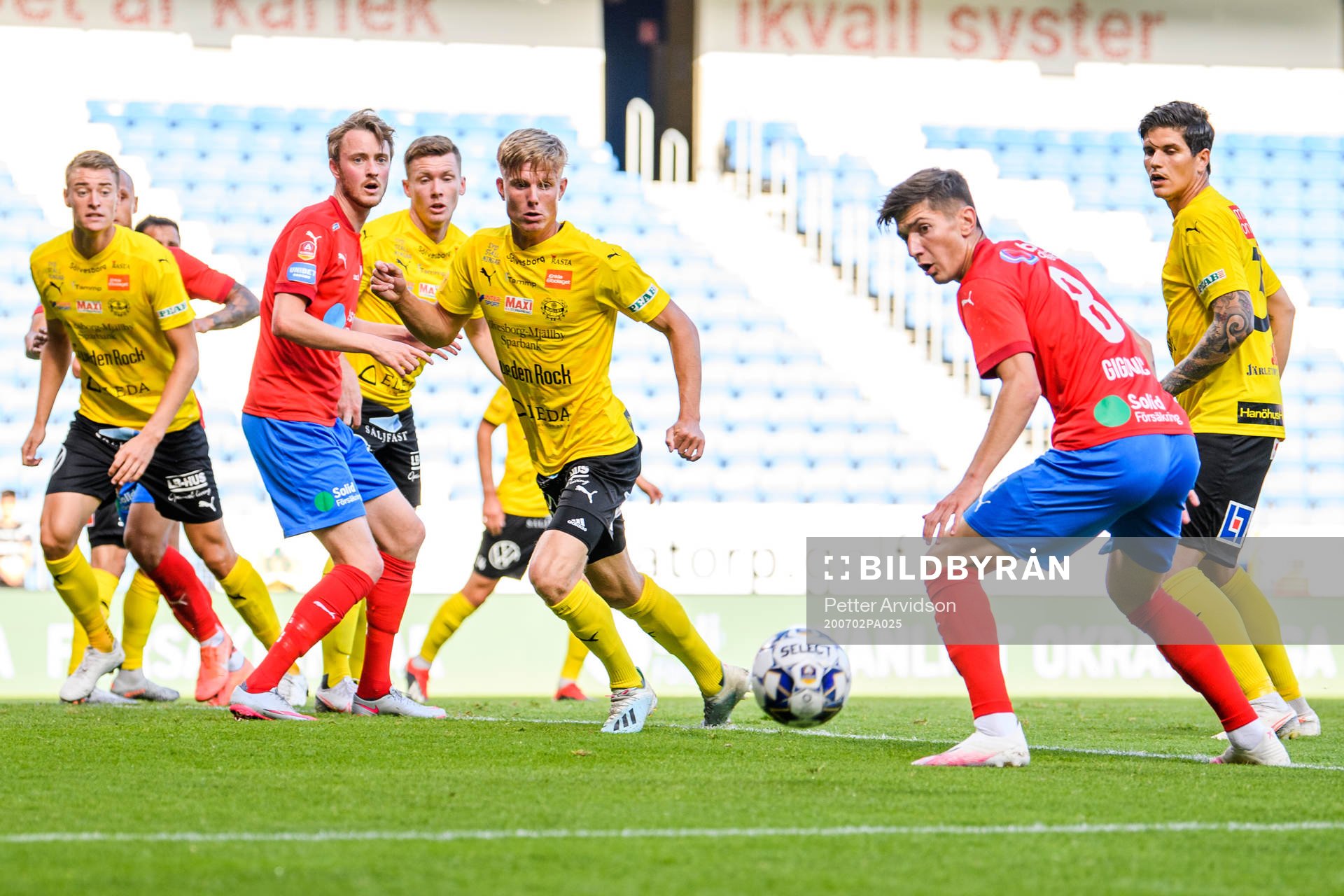 Helsingborgs Rasmus Jönsson och Armin Gigovic