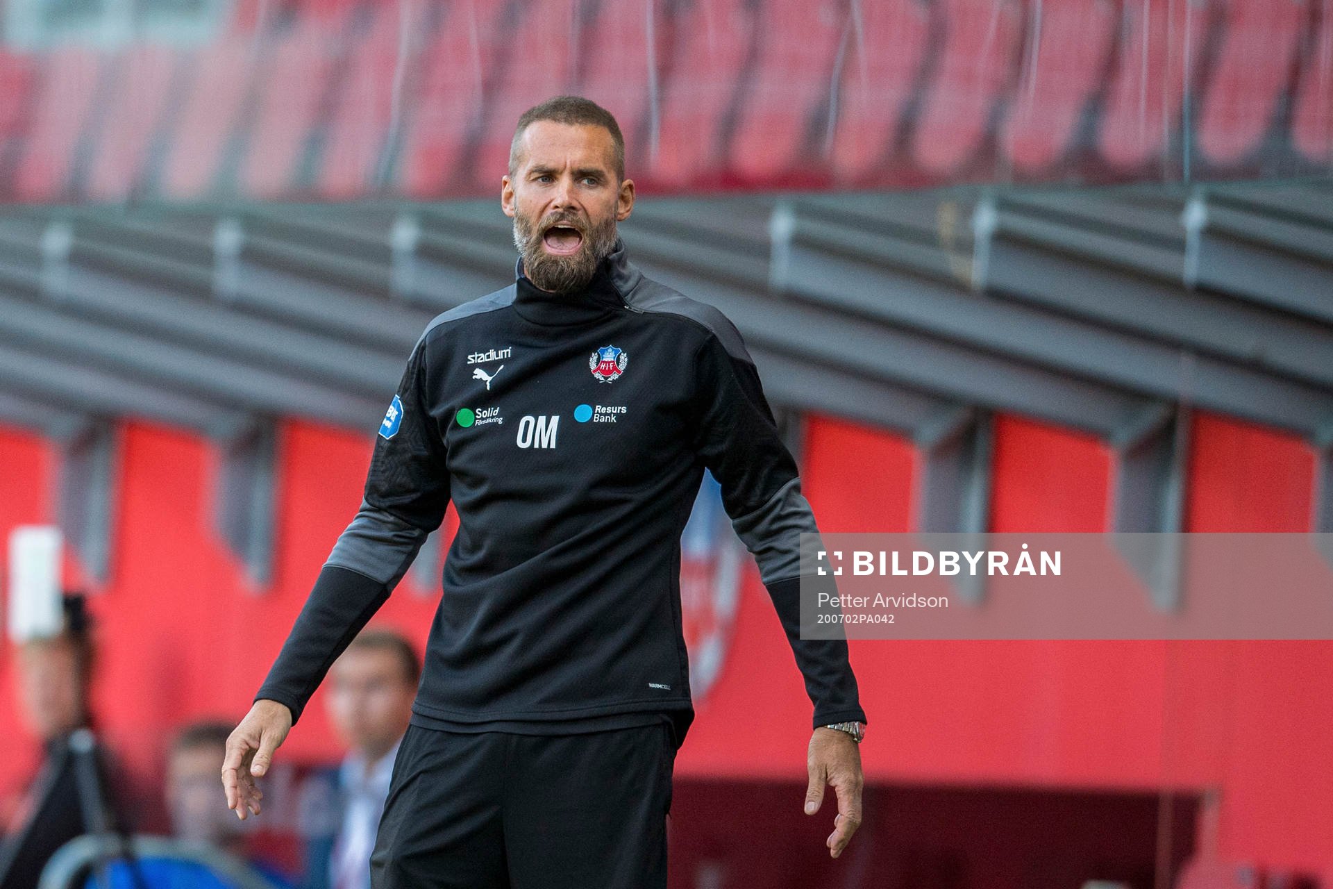 Helsingborgs tränare Olof Mellberg