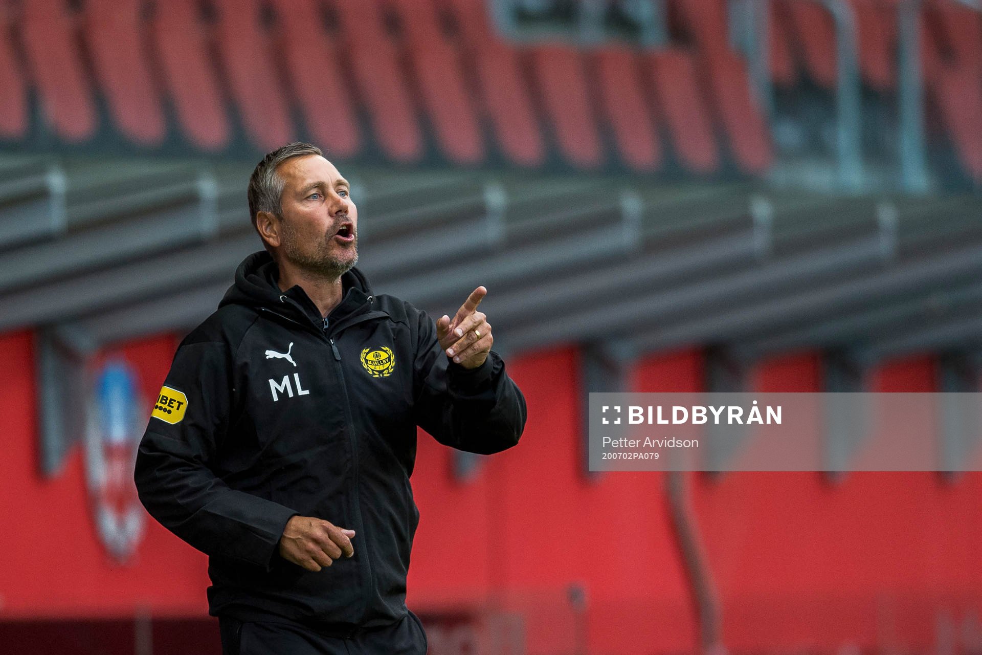 Mjällbys tränare Marcus Lantz