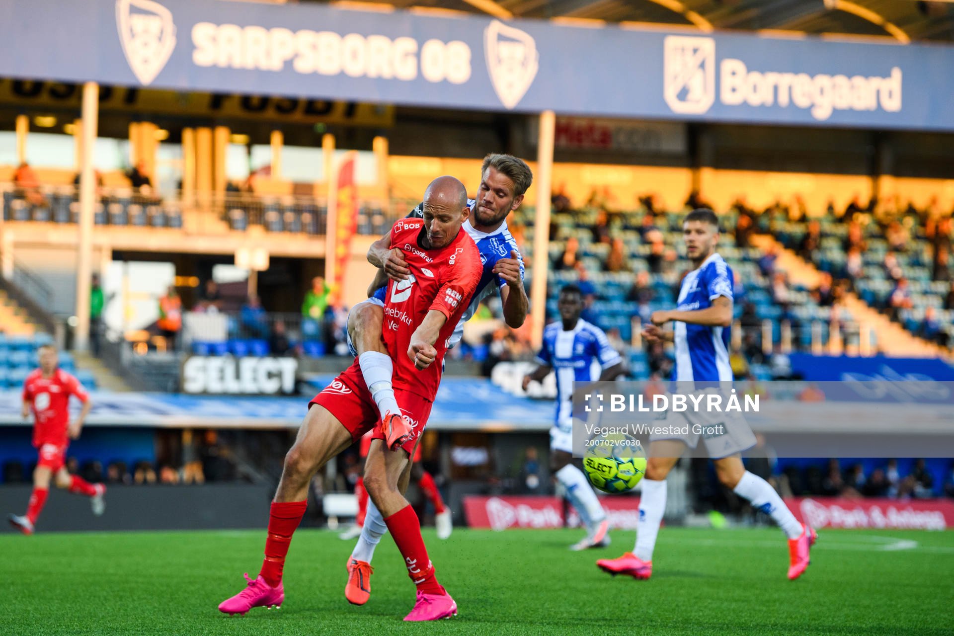 Ole Jørgen Halvorsen of Sarpsborg and Ruben Kristiansen of