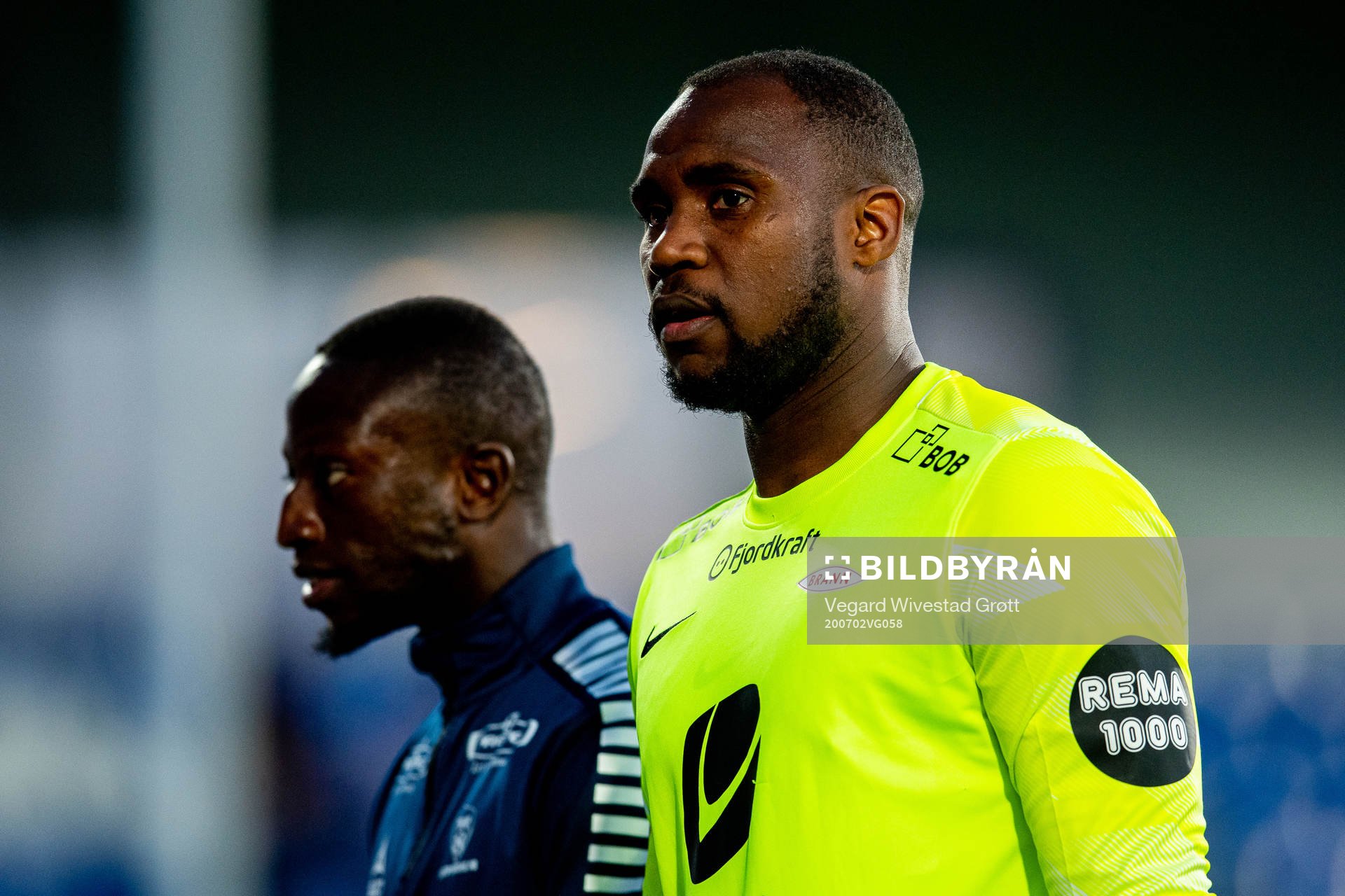 Goalkeeper Ali Nadhoim Ahamada of Brann after the Eliteserien football match between Sarpsborg 08 and Brann on July 2, 2020 in Sarpsborg.