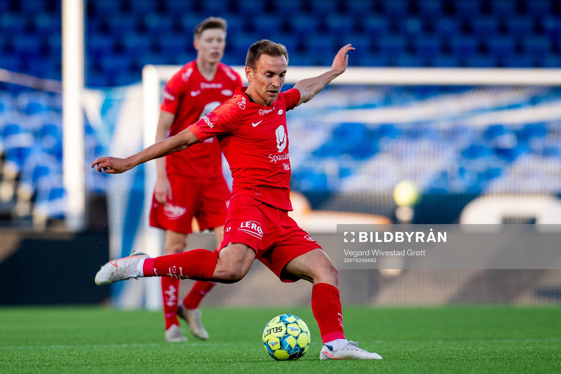 Amer Ordagic of Brann during the Eliteserien football match between Sarpsborg 08 and Brann on July 2, 2020 in Sarpsborg.