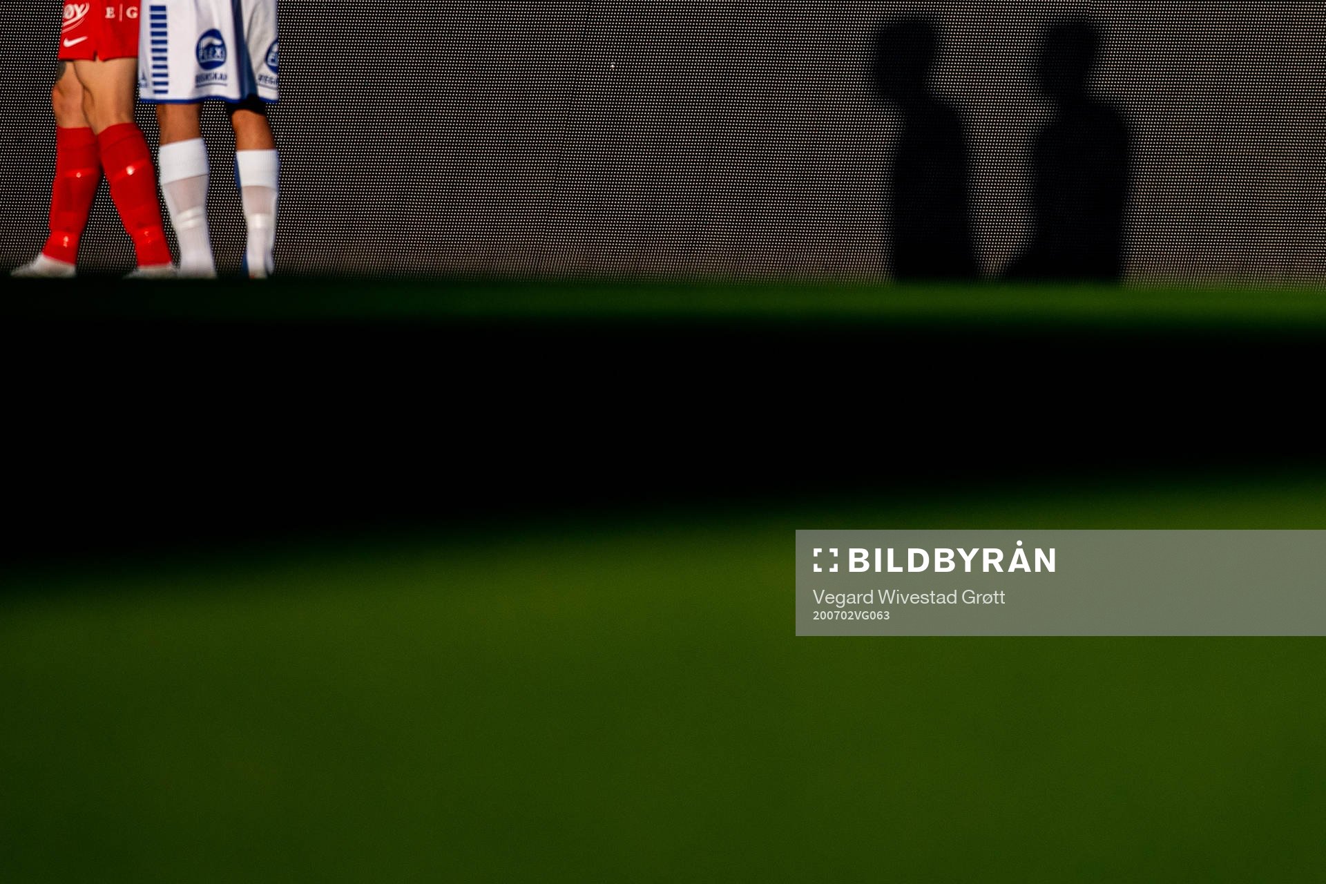 Shadows of two players