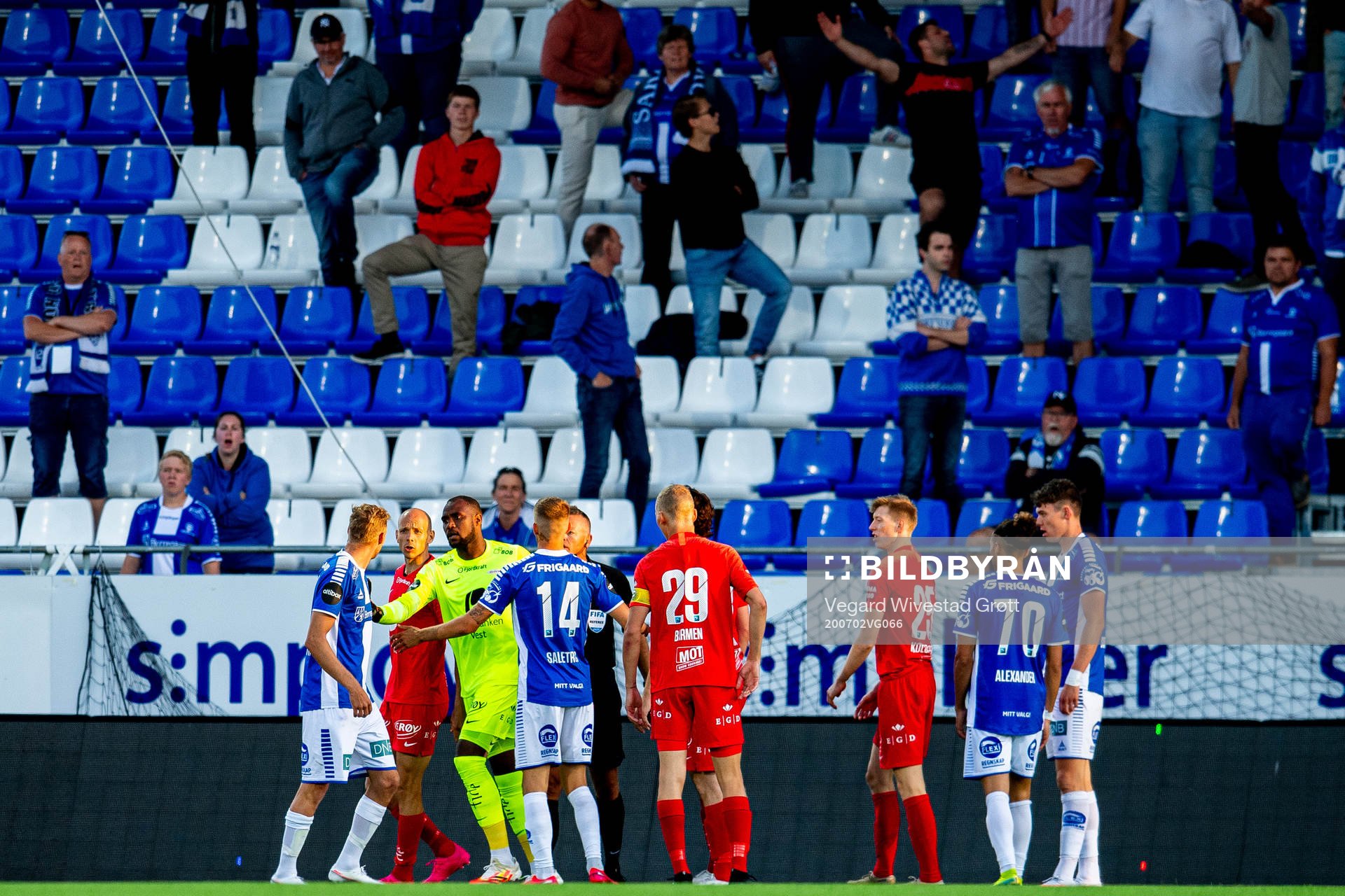 Ruben Kristiansen and goalkeeper Ali Nadhoim Ahamada of