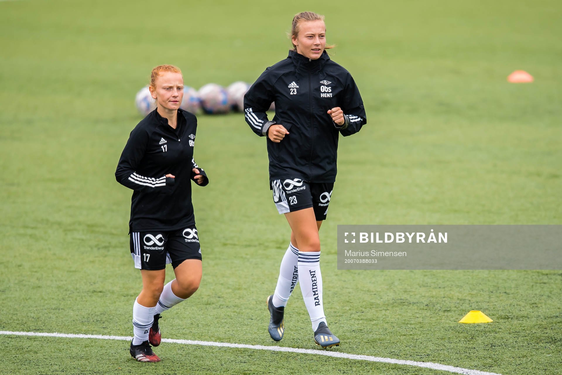 Laura Gashi and Sara Kanutte Sørensen Fornes of Rosenborg