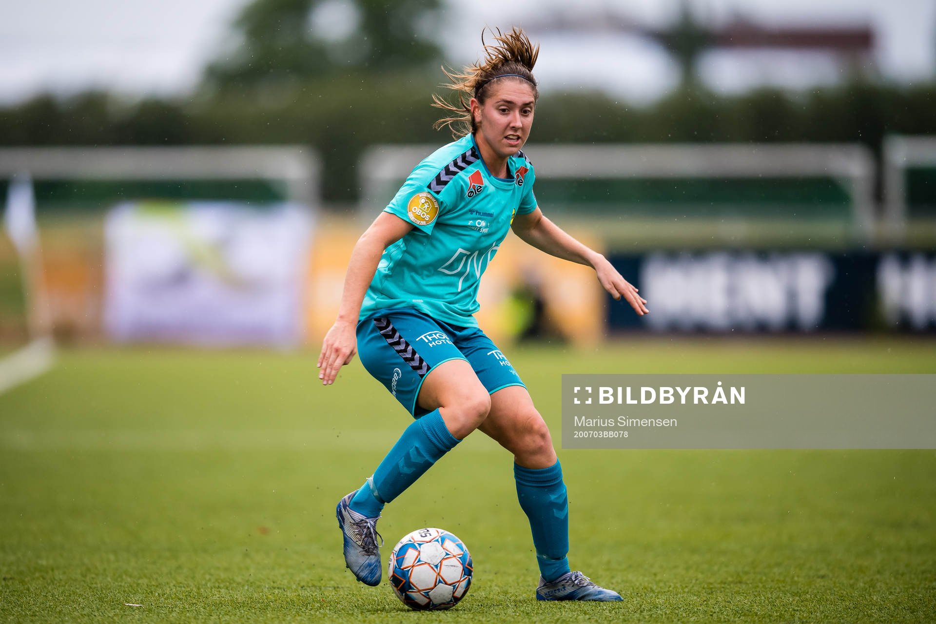 Karly Røstbakken of LSK Kvinner during the Toppserien football match between Rosenborg and LSK Kvinner on July 3, 2020 in Trondheim.
