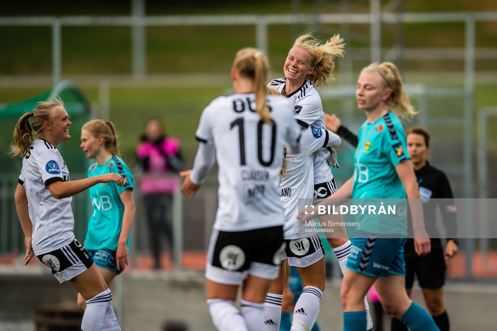 Julie Blakstad of Rosenborg celebrates