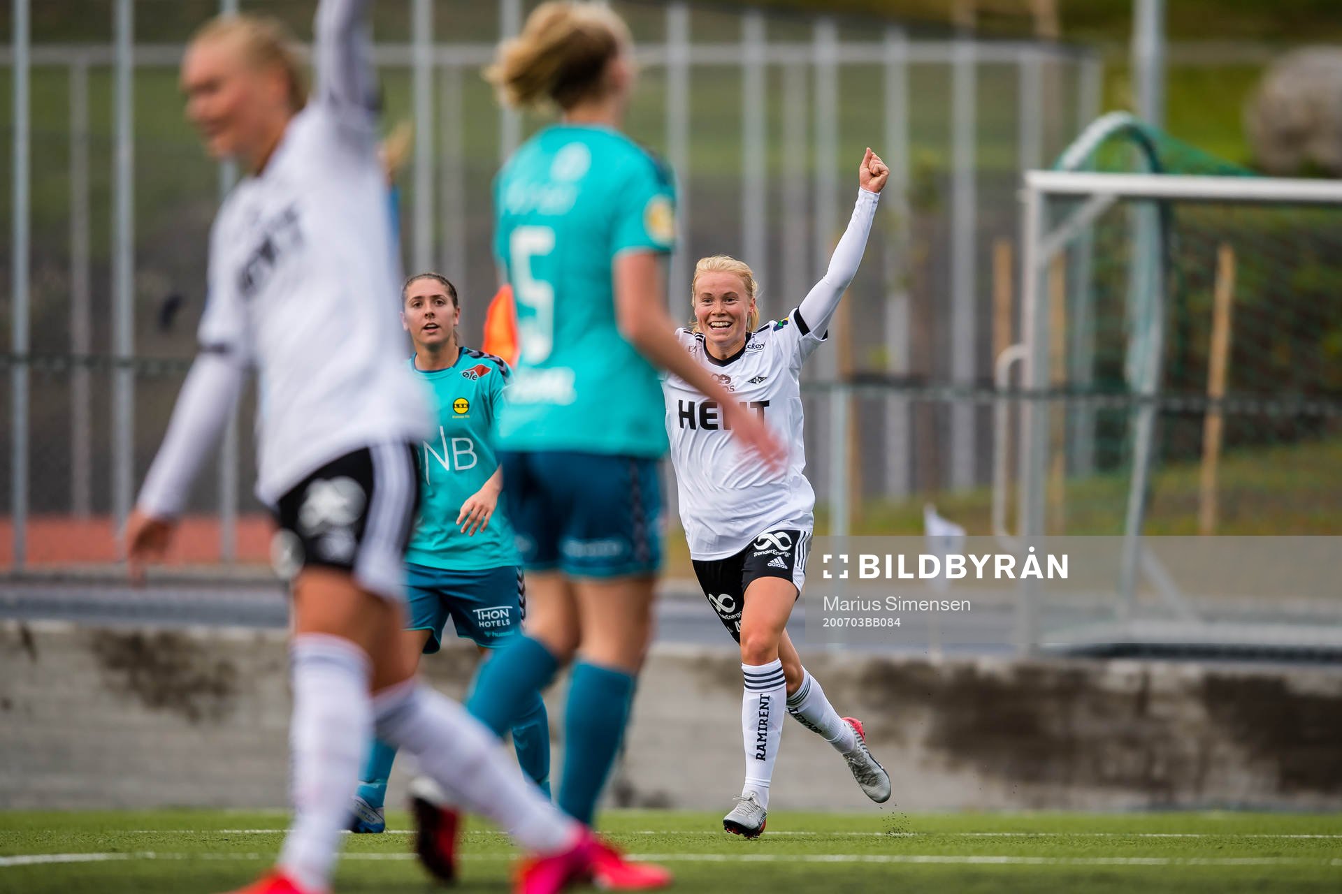 Julie Blakstad of Rosenborg celebrates