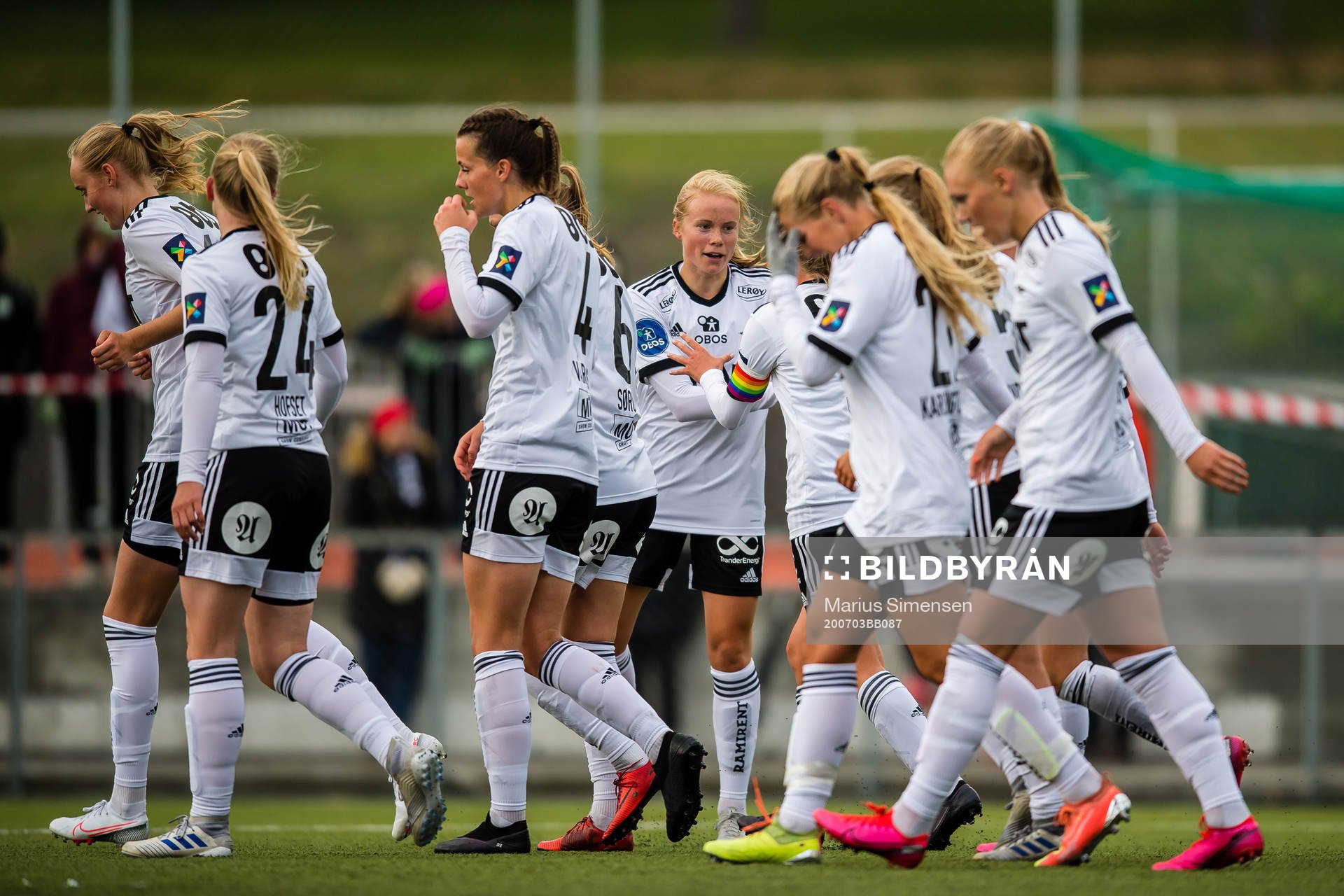 Julie Blakstad of Rosenborg celebrates